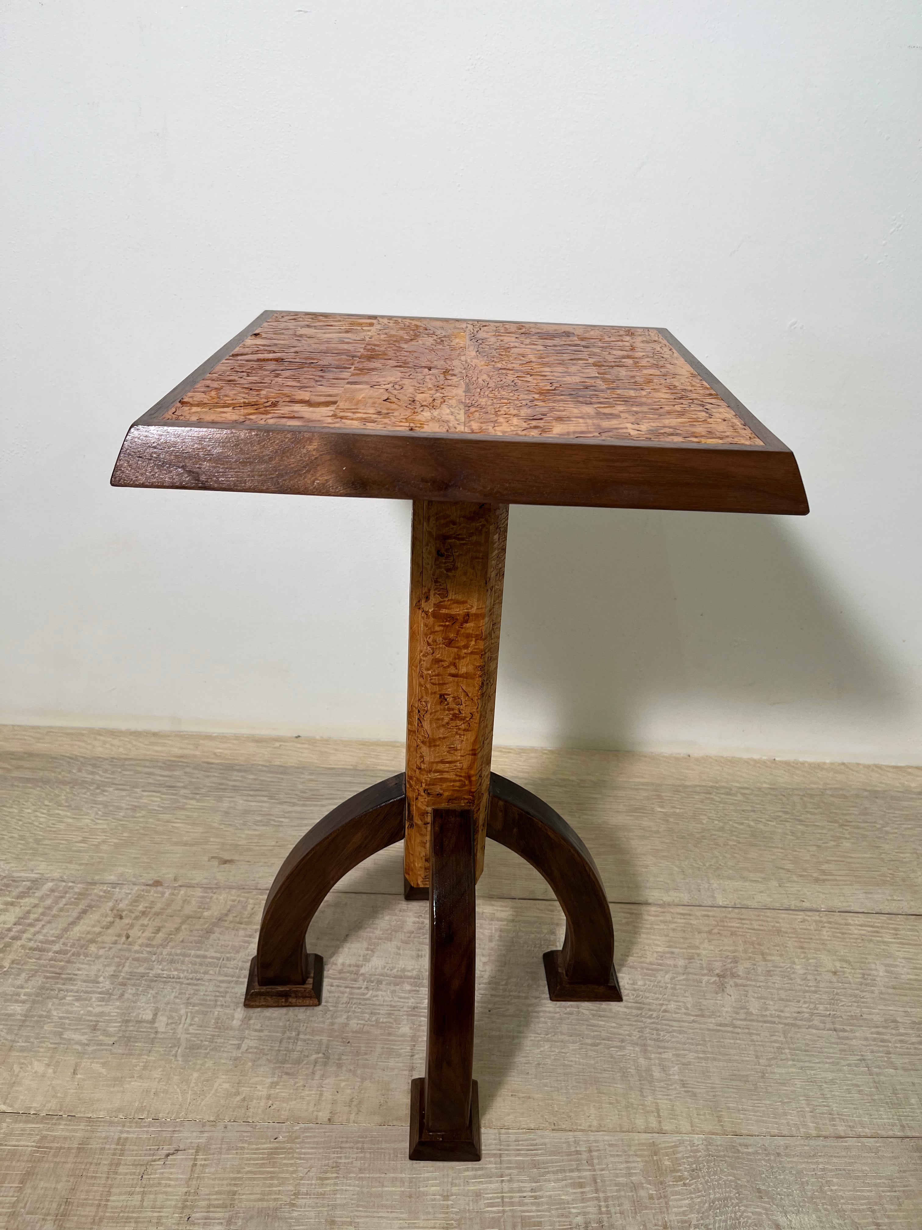 Limited Edition Swedish Antique Burlwood Side Table