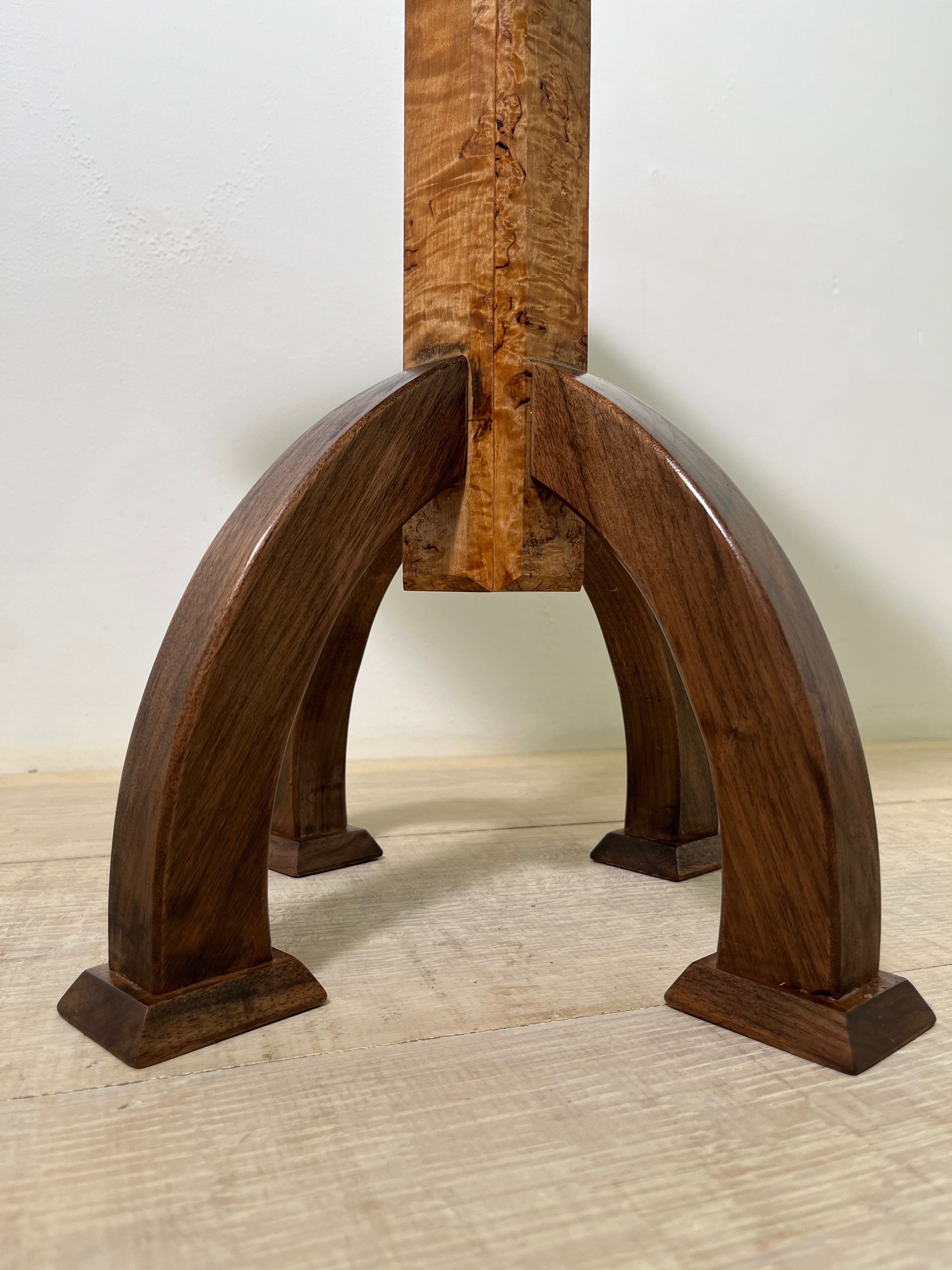 Limited Edition Swedish Antique Burlwood Side Table