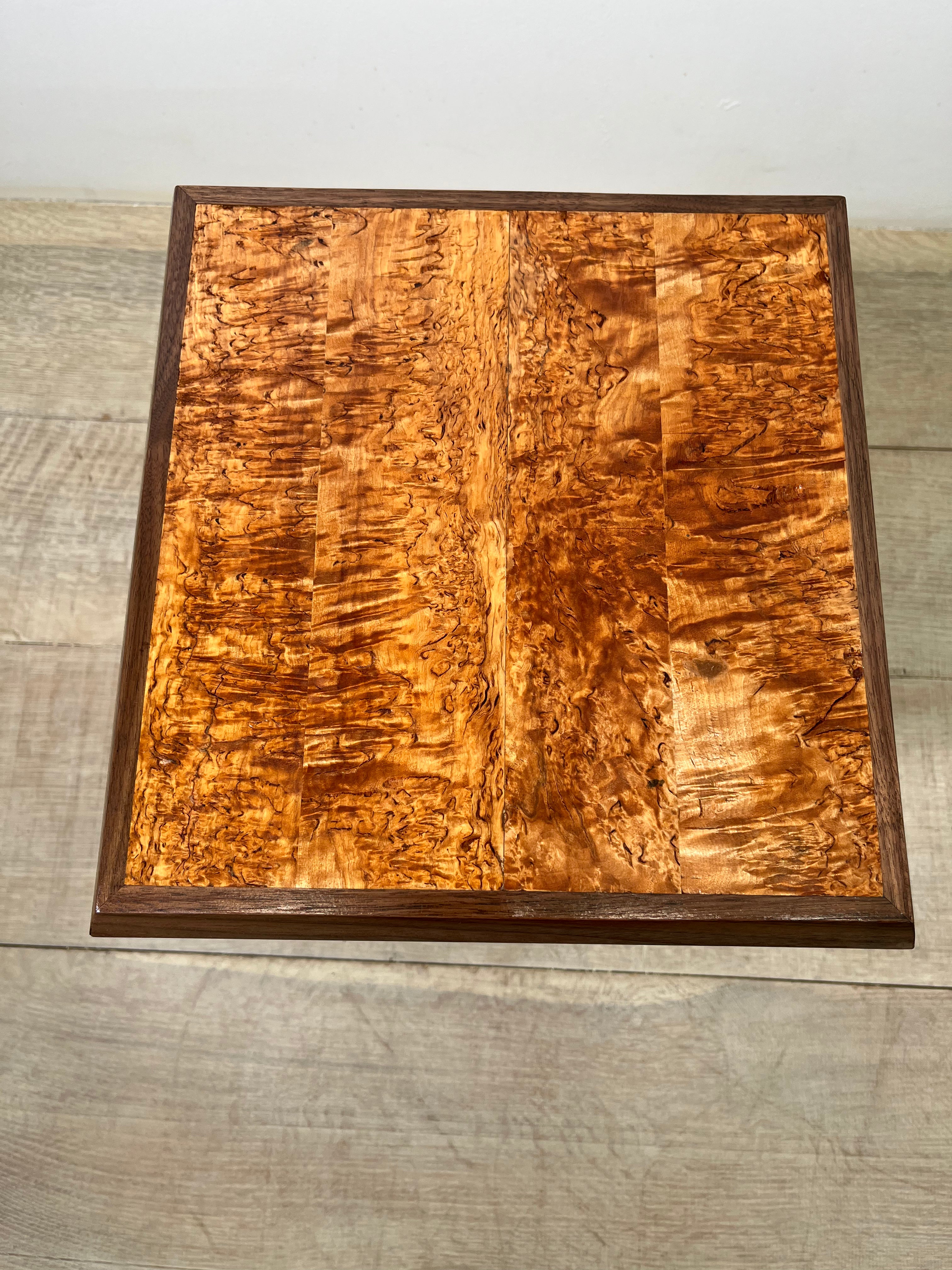 Limited Edition Swedish Antique Burlwood Side Table