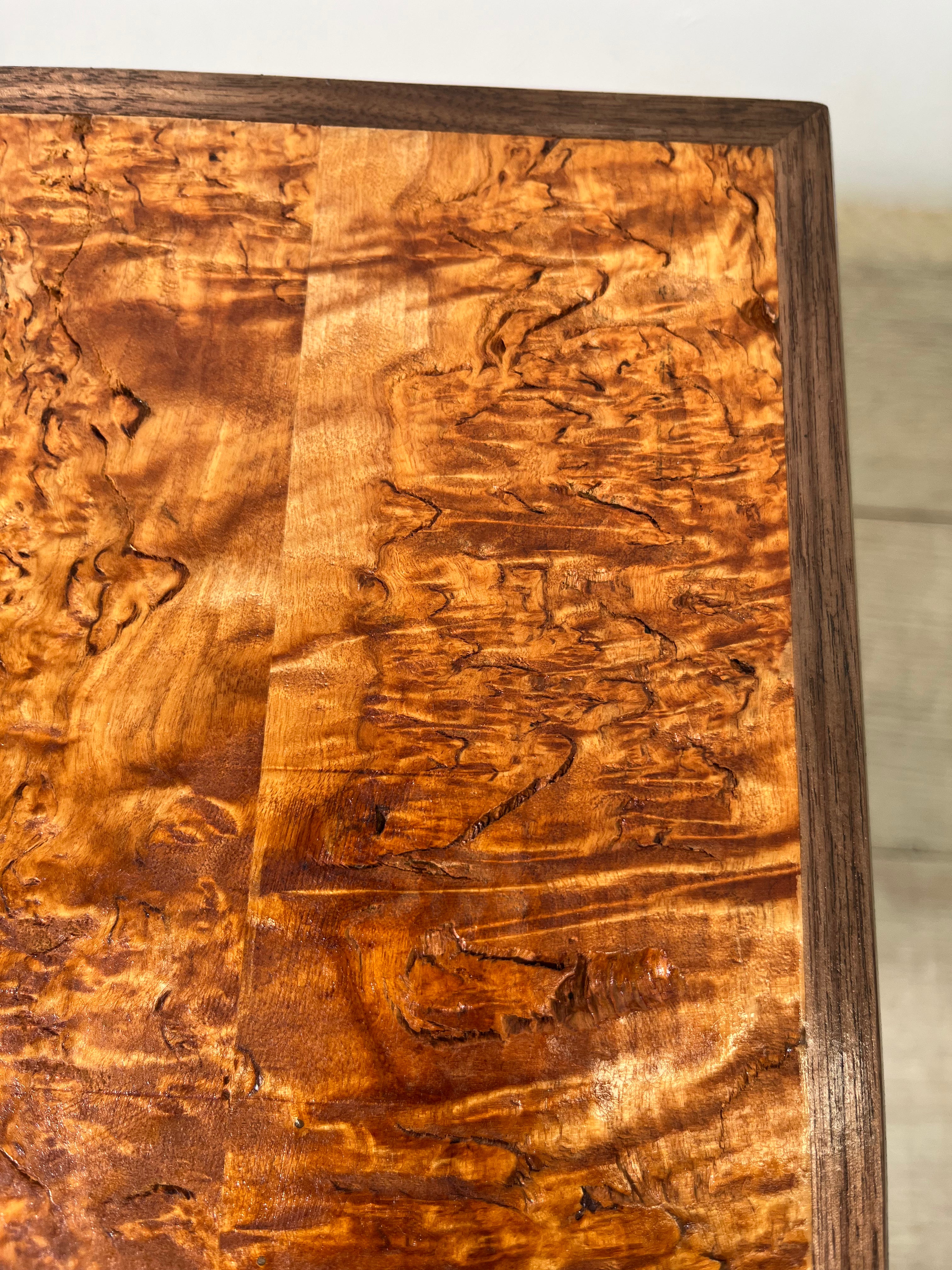 Limited Edition Swedish Antique Burlwood Side Table