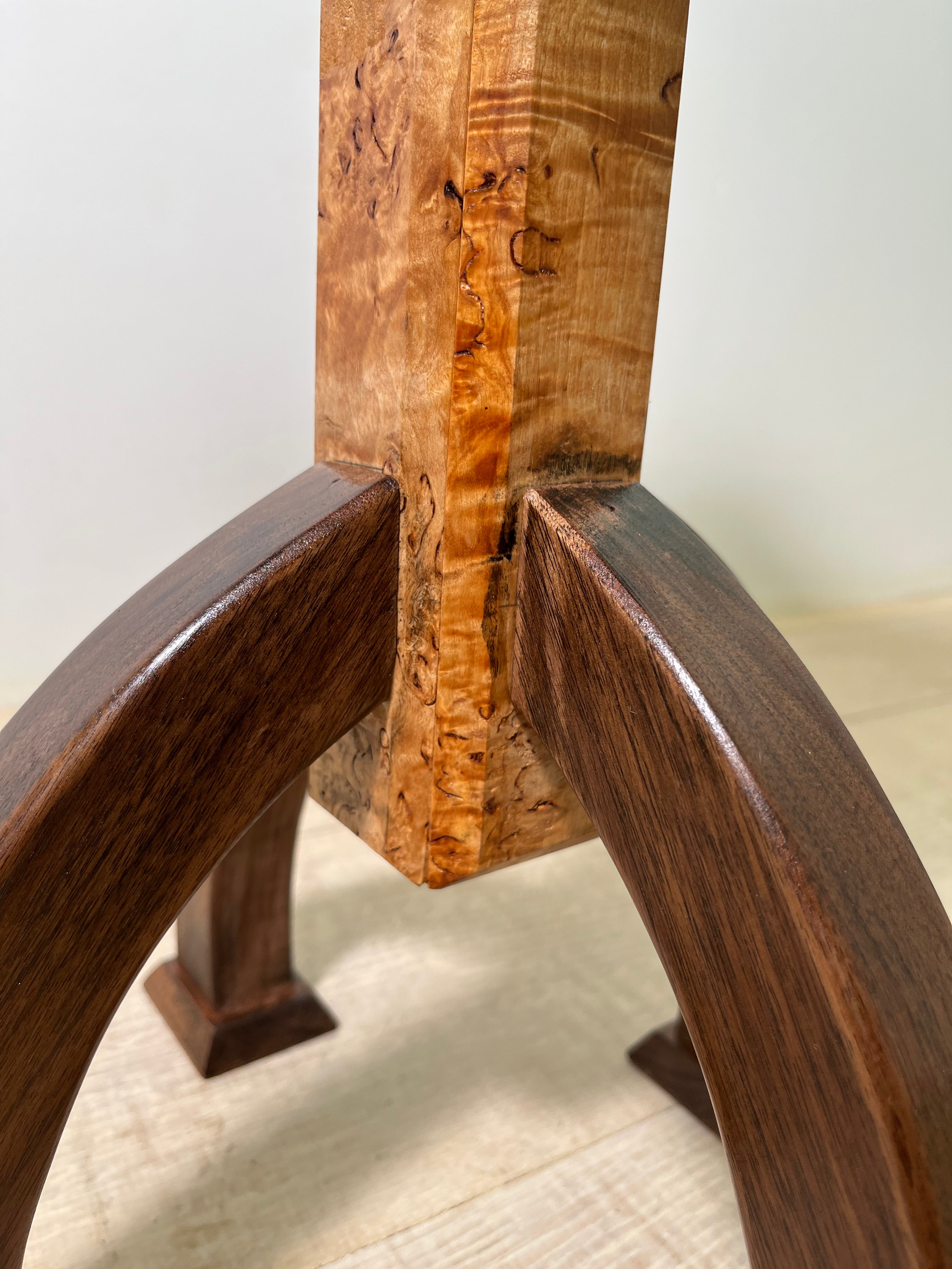 Limited Edition Swedish Antique Burlwood Side Table