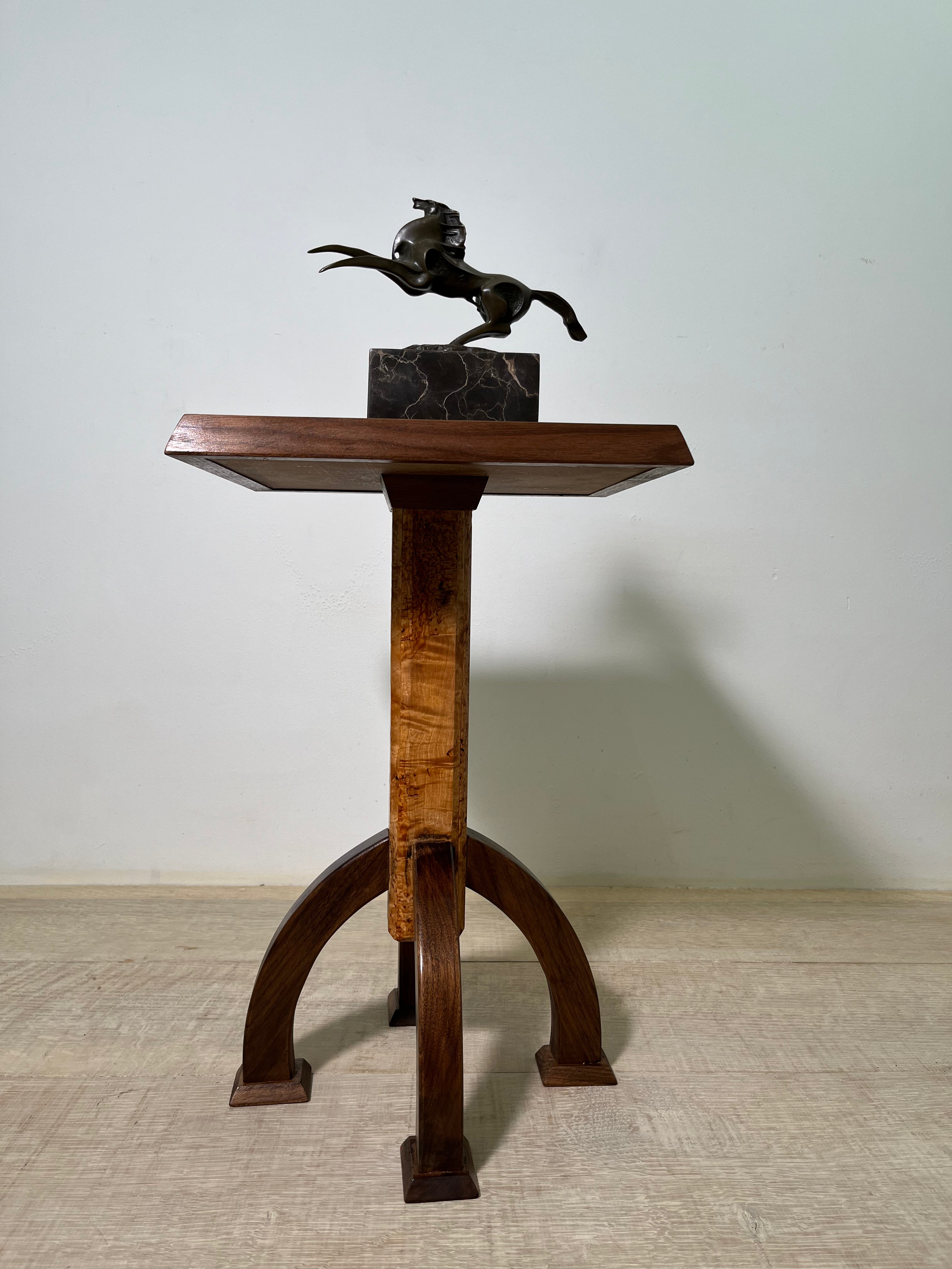 Limited Edition Swedish Antique Burlwood Side Table