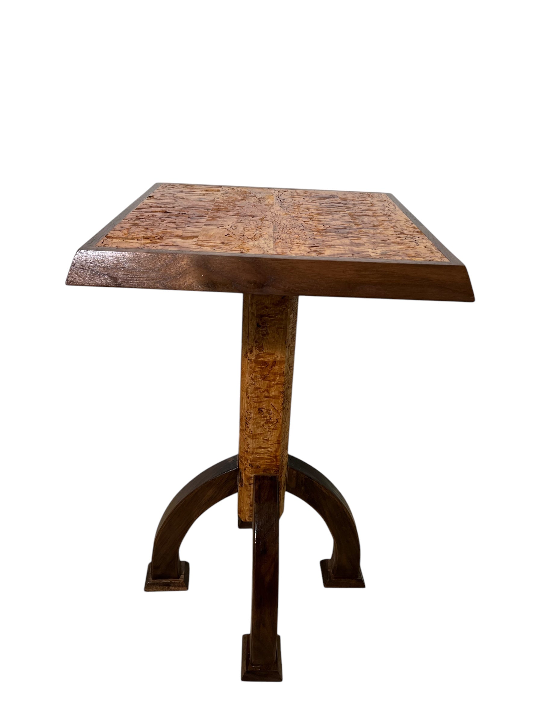 Limited Edition Swedish Antique Burlwood Side Table