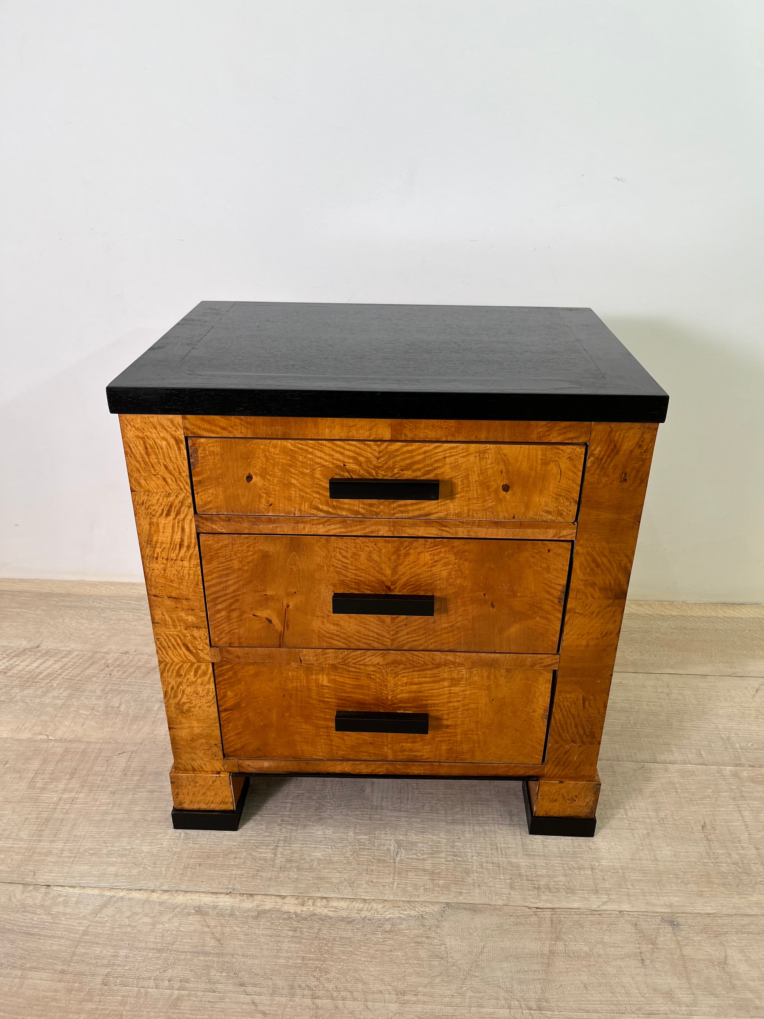 Limited Edition Single Swedish Burl-wood Nightstand pair available