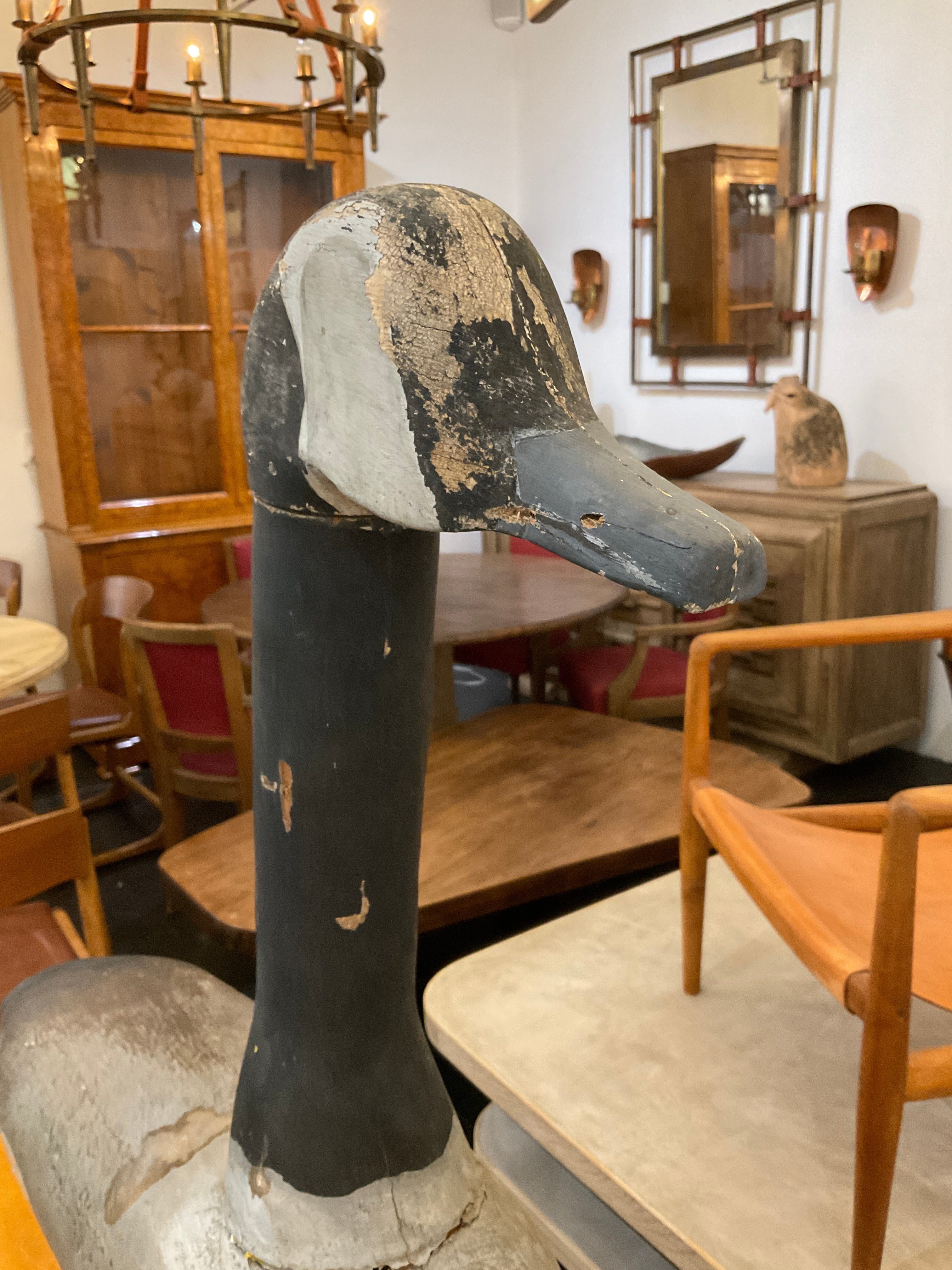 19th century american canvas Goose decoy
