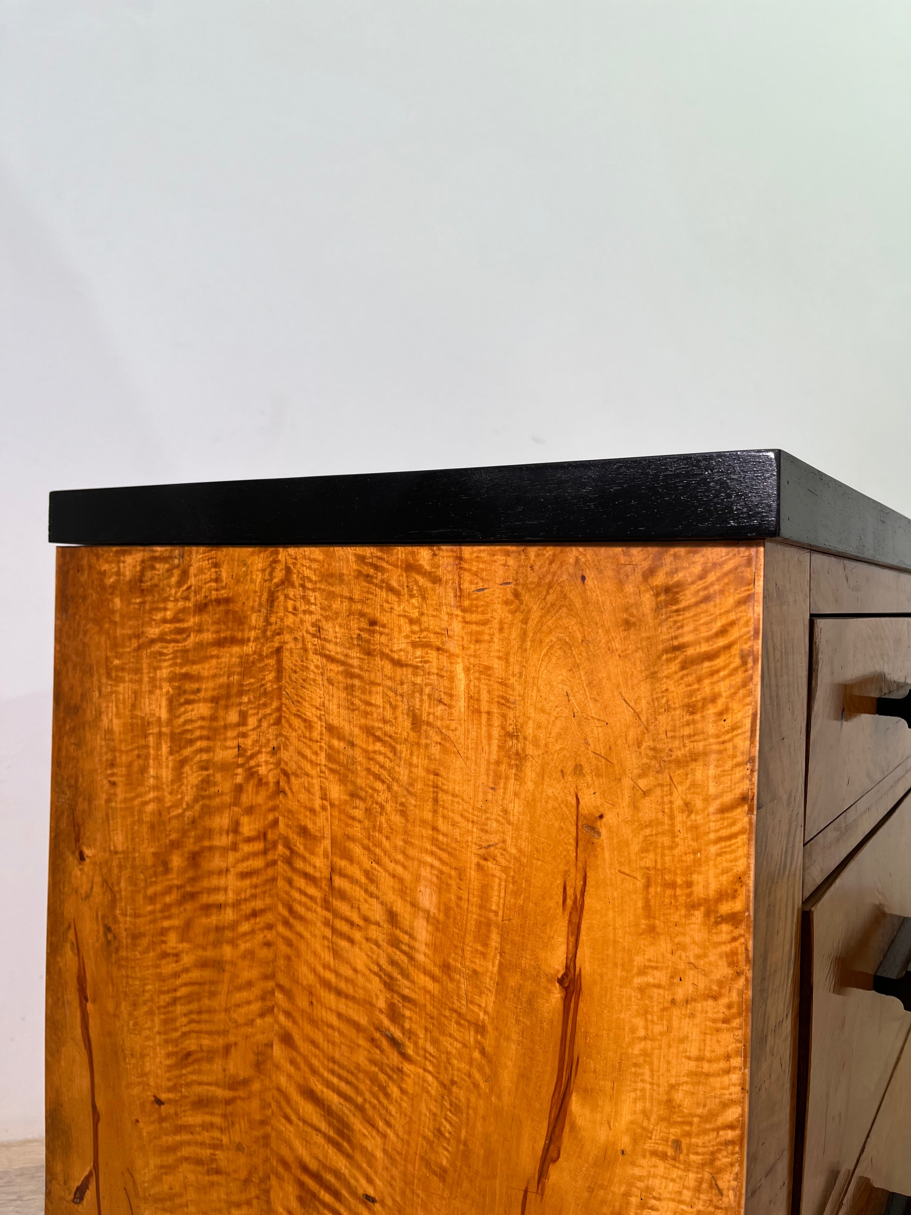 Limited Edition Single Swedish Burl-wood Nightstand pair available