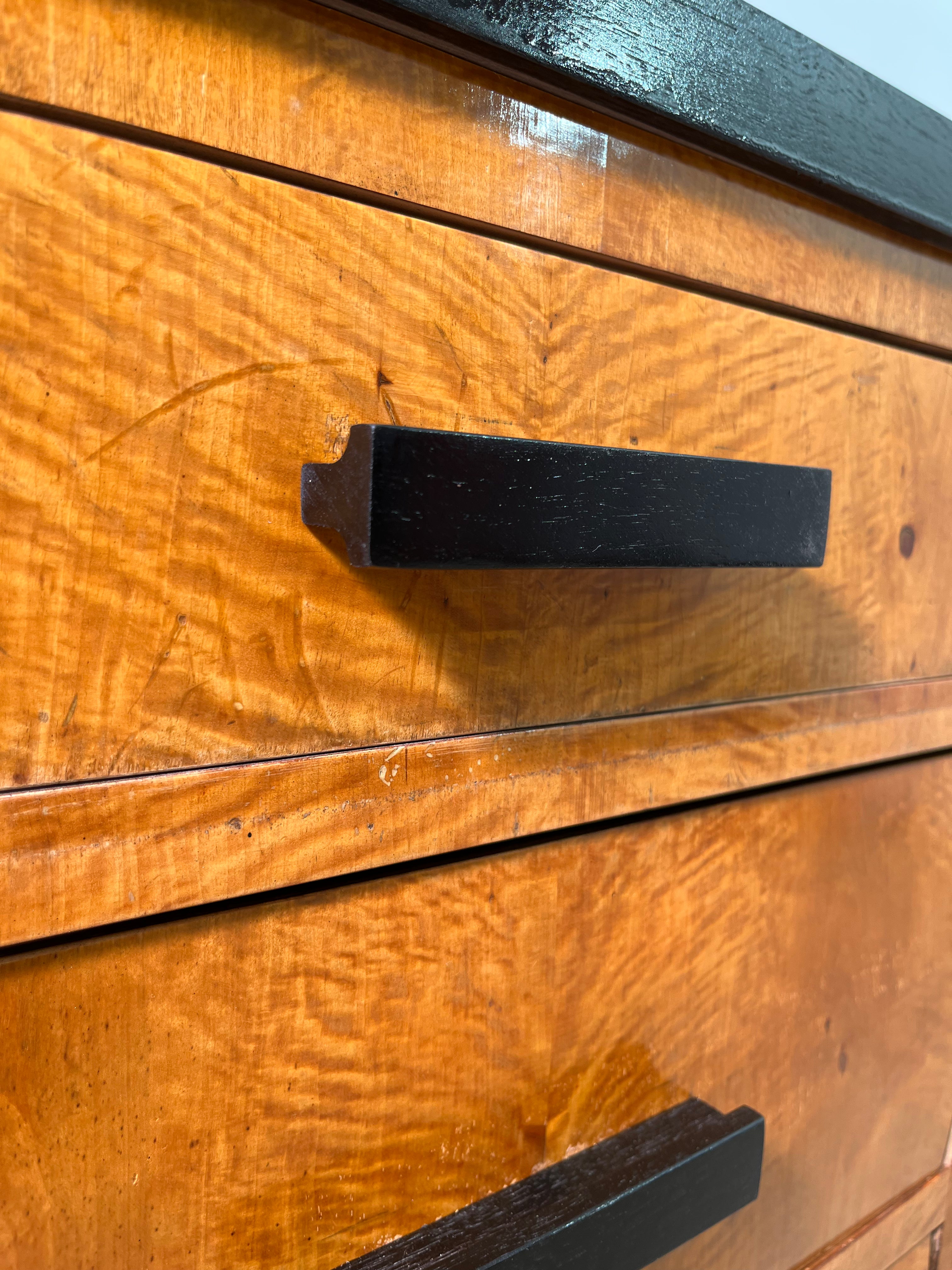 Limited Edition Single Swedish Burl-wood Nightstand pair available