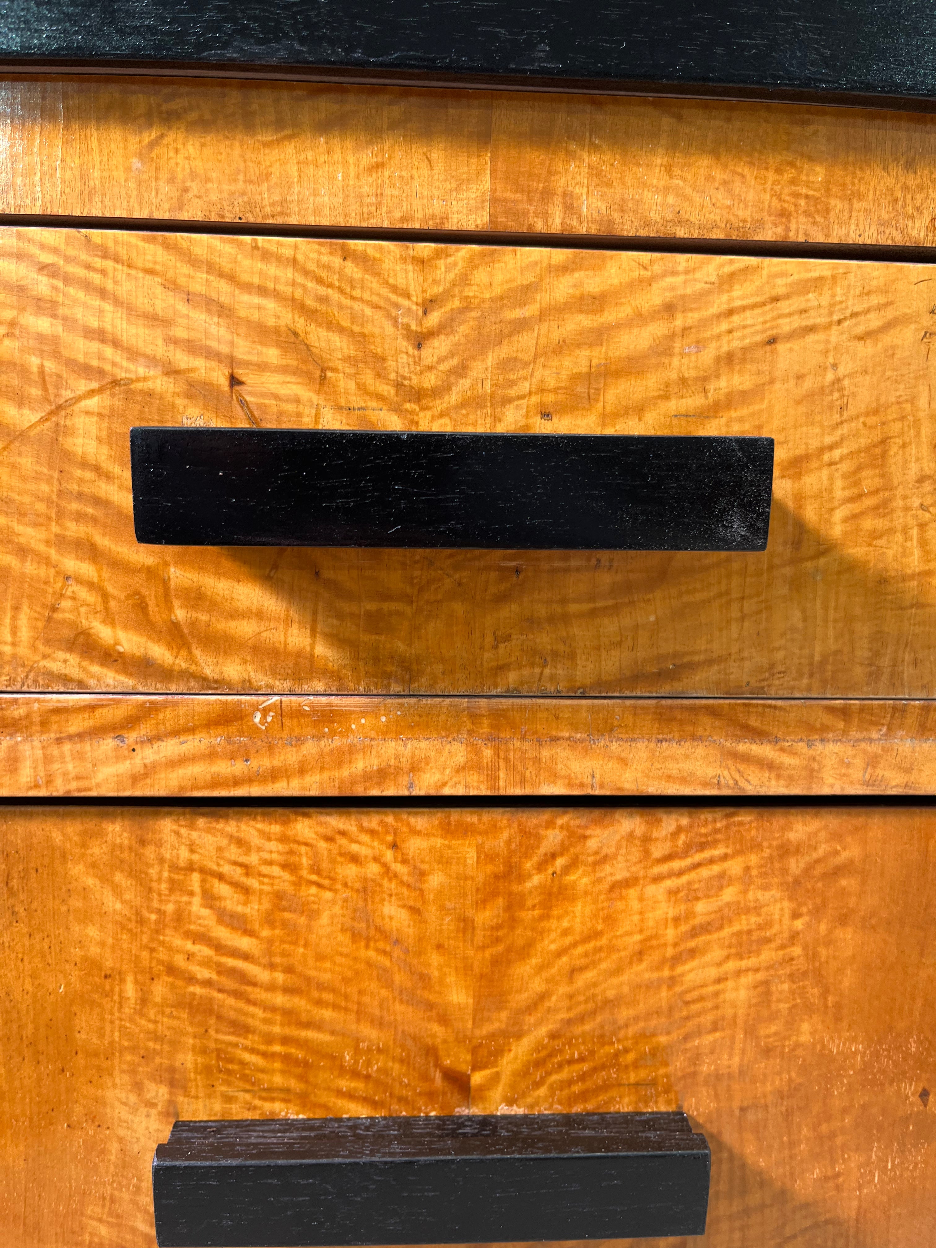 Limited Edition Single Swedish Burl-wood Nightstand pair available