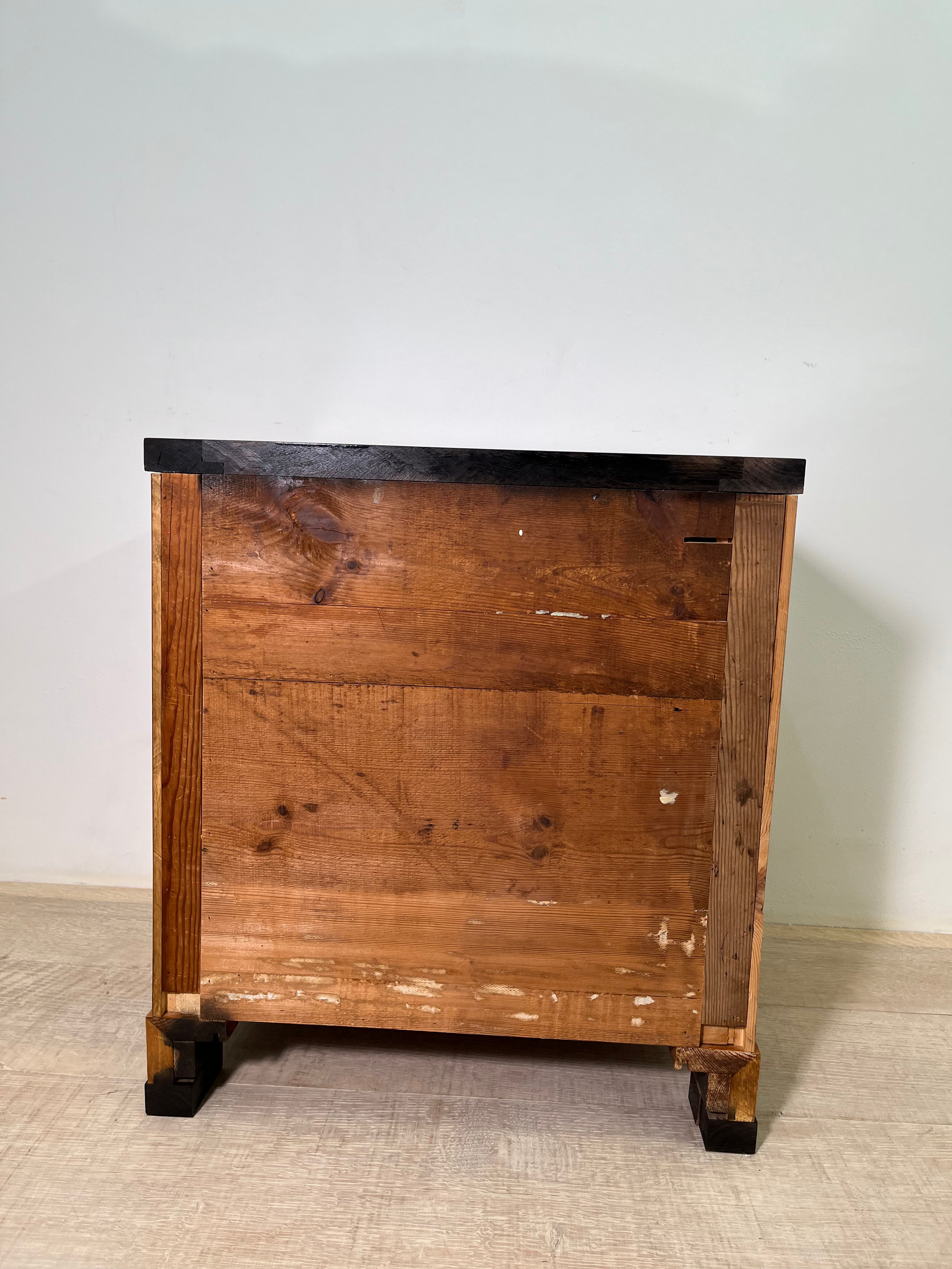 Limited Edition Single Swedish Burl-wood Nightstand pair available