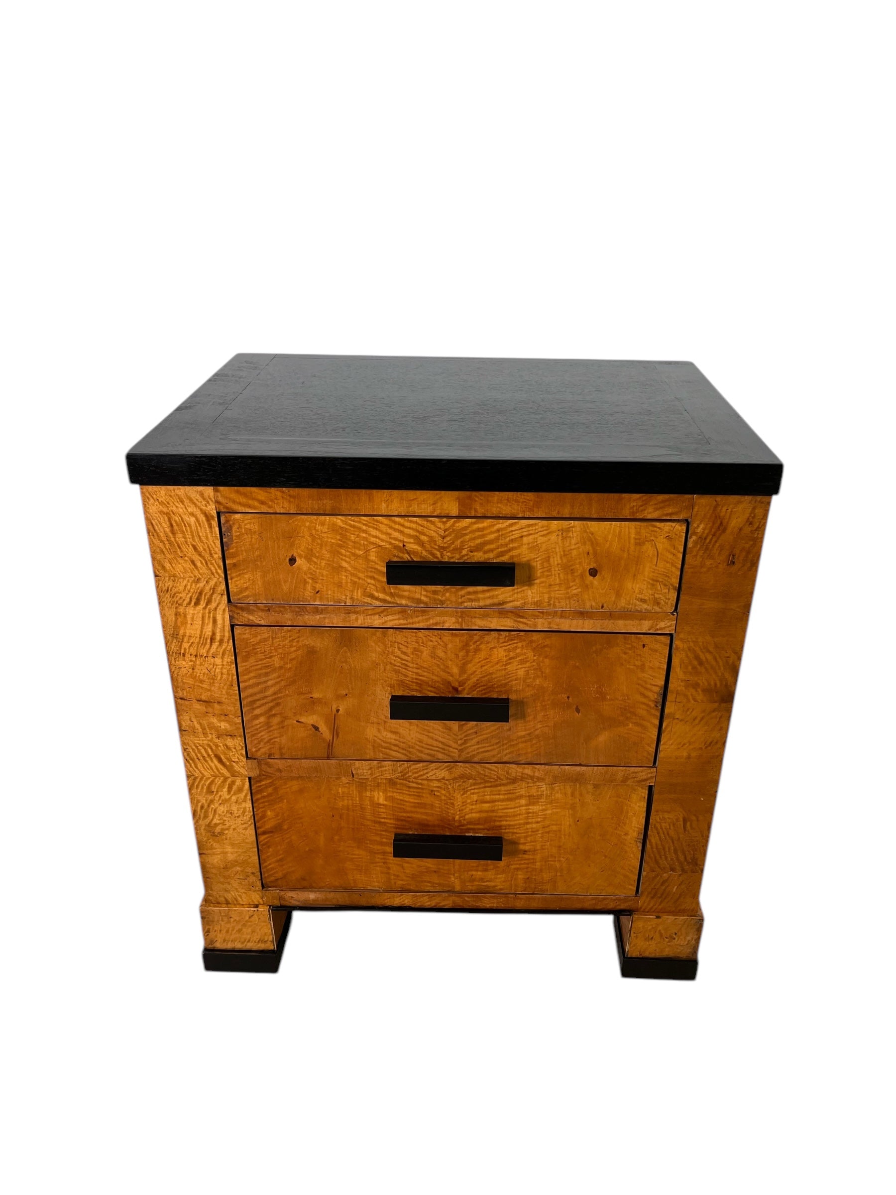 Limited Edition Single Swedish Burl-wood Nightstand pair available