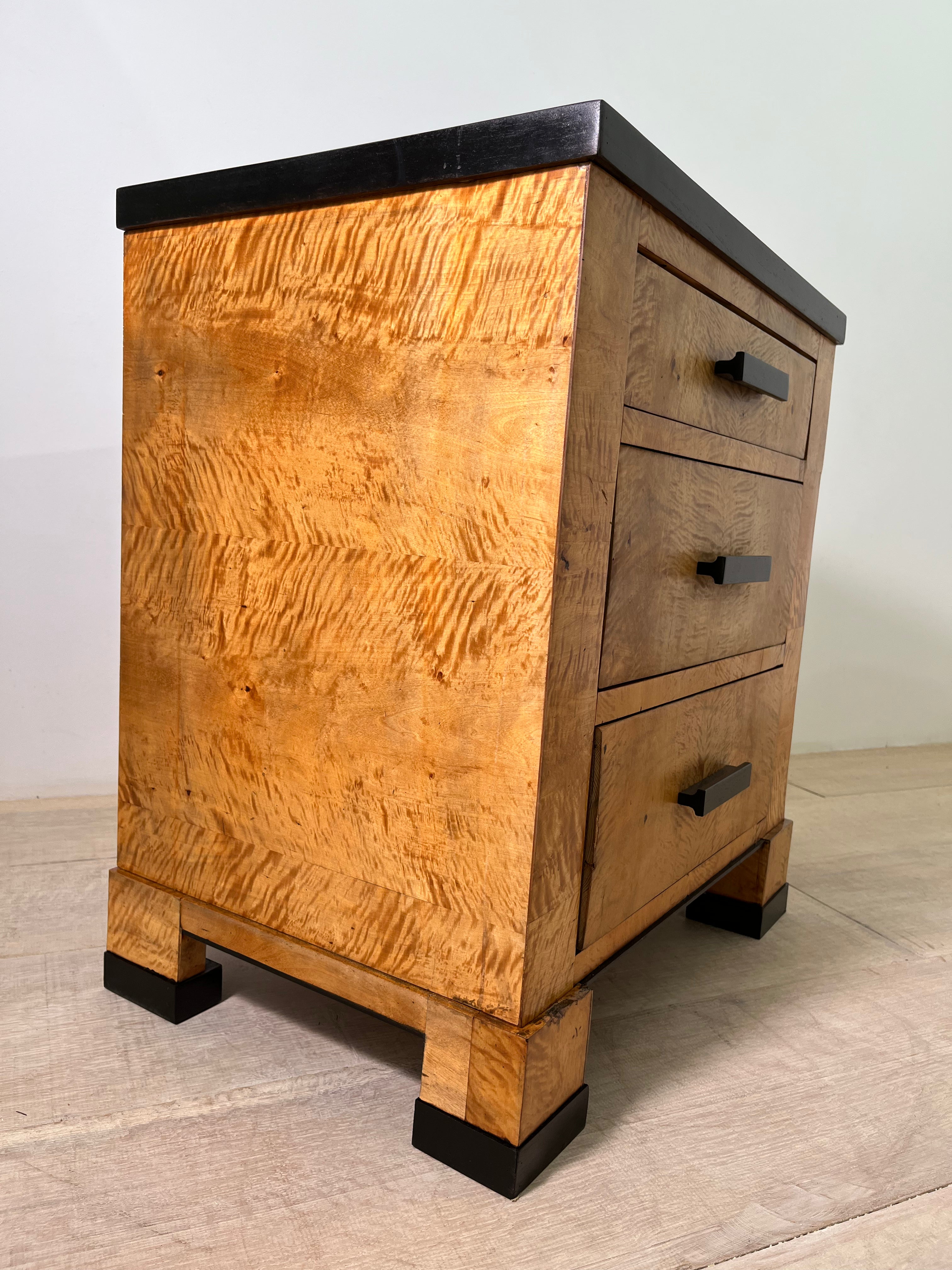Limited Edition Single Swedish Burl-wood Night stand/pair available