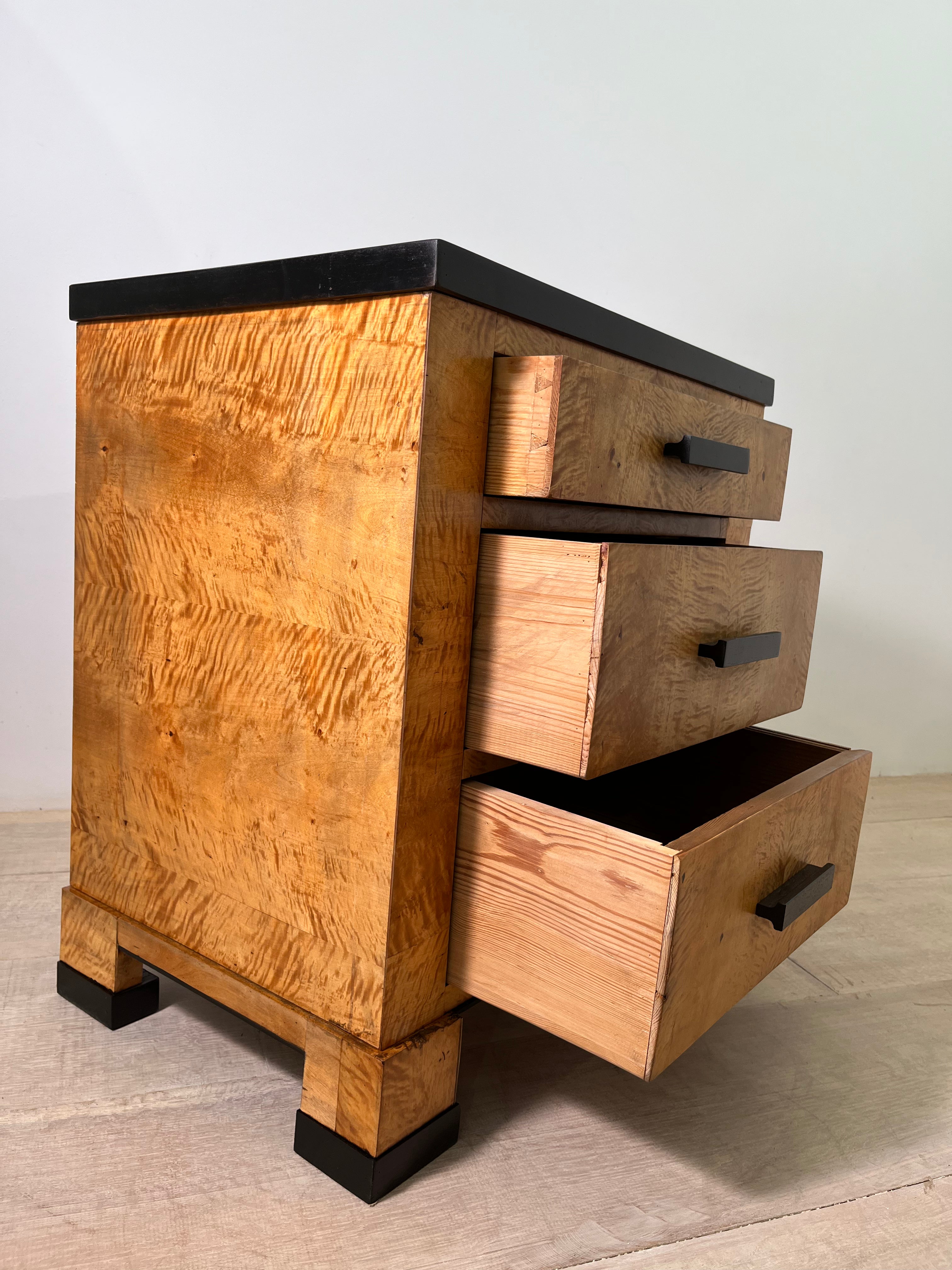 Limited Edition Single Swedish Burl-wood Night stand/pair available