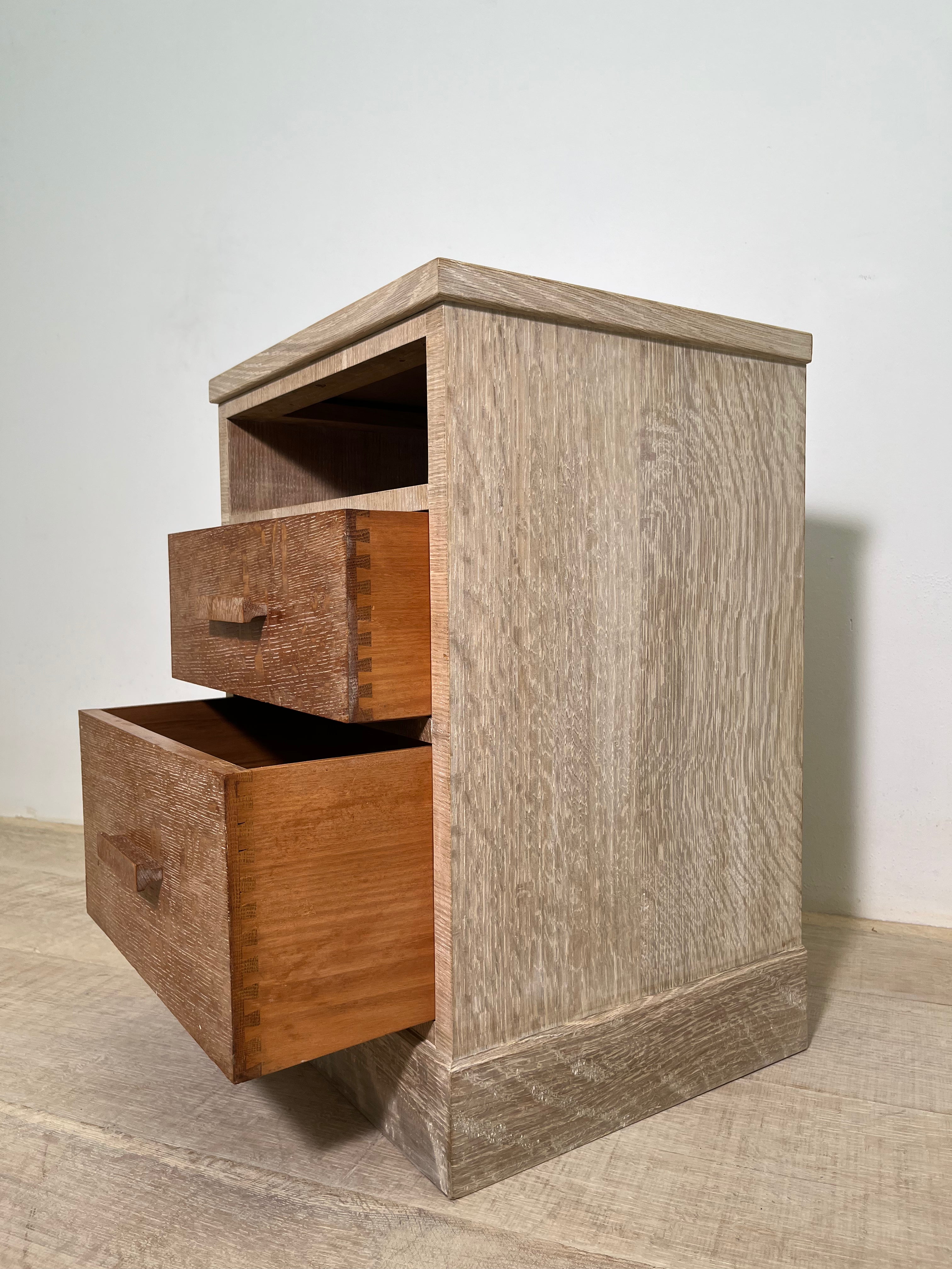 Limited Edition Cerused Oak Night Stand