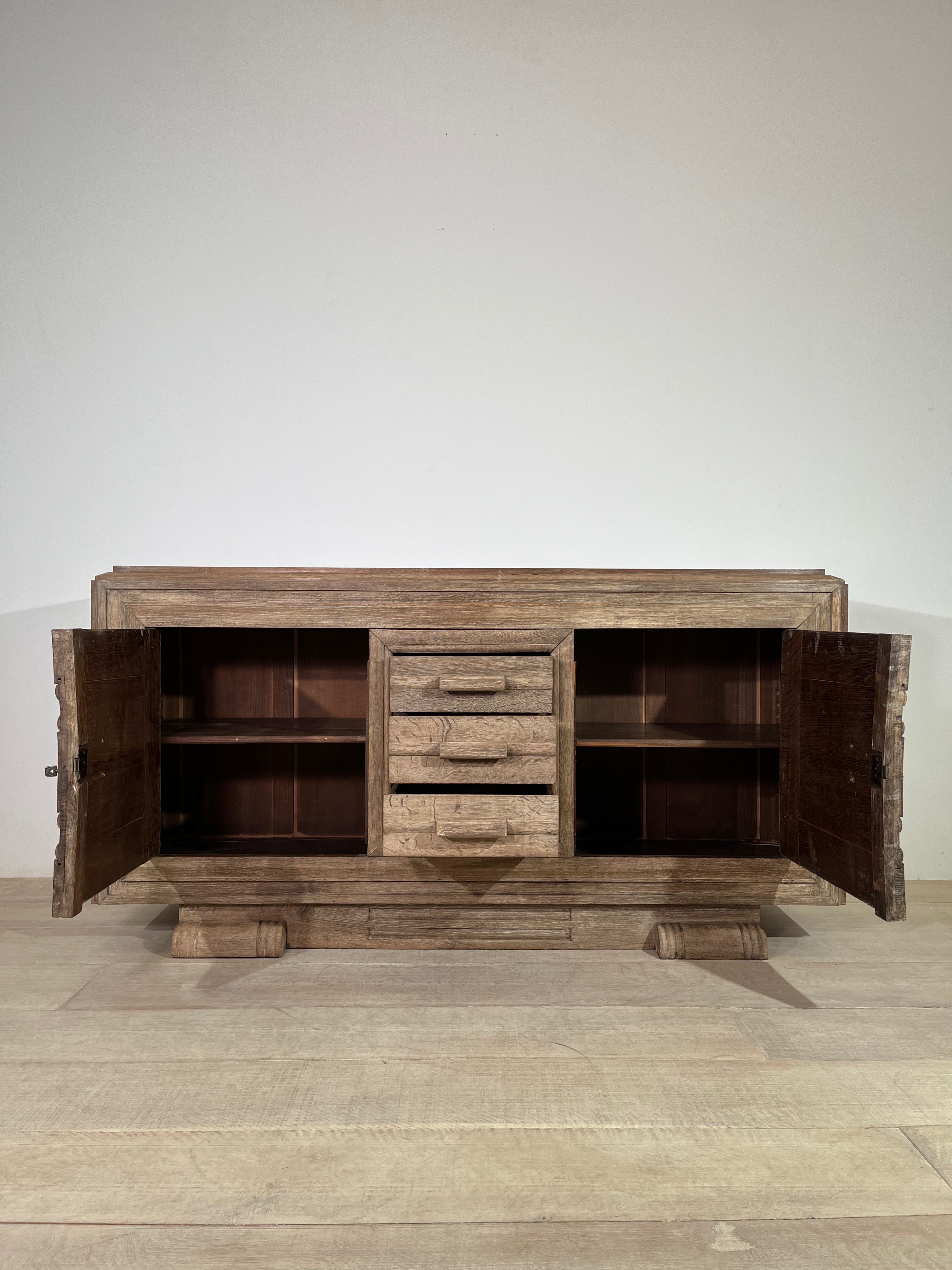 French Oak 1930's Sideboard