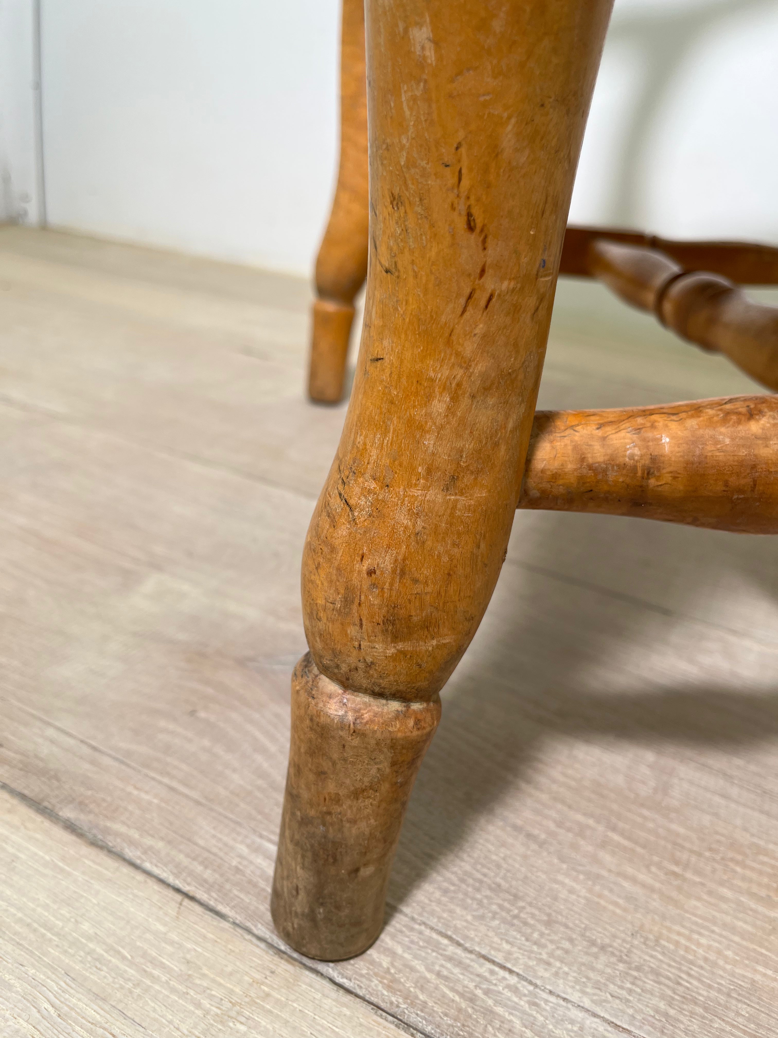 18th Century Swedish Burl Wood Arm Chair