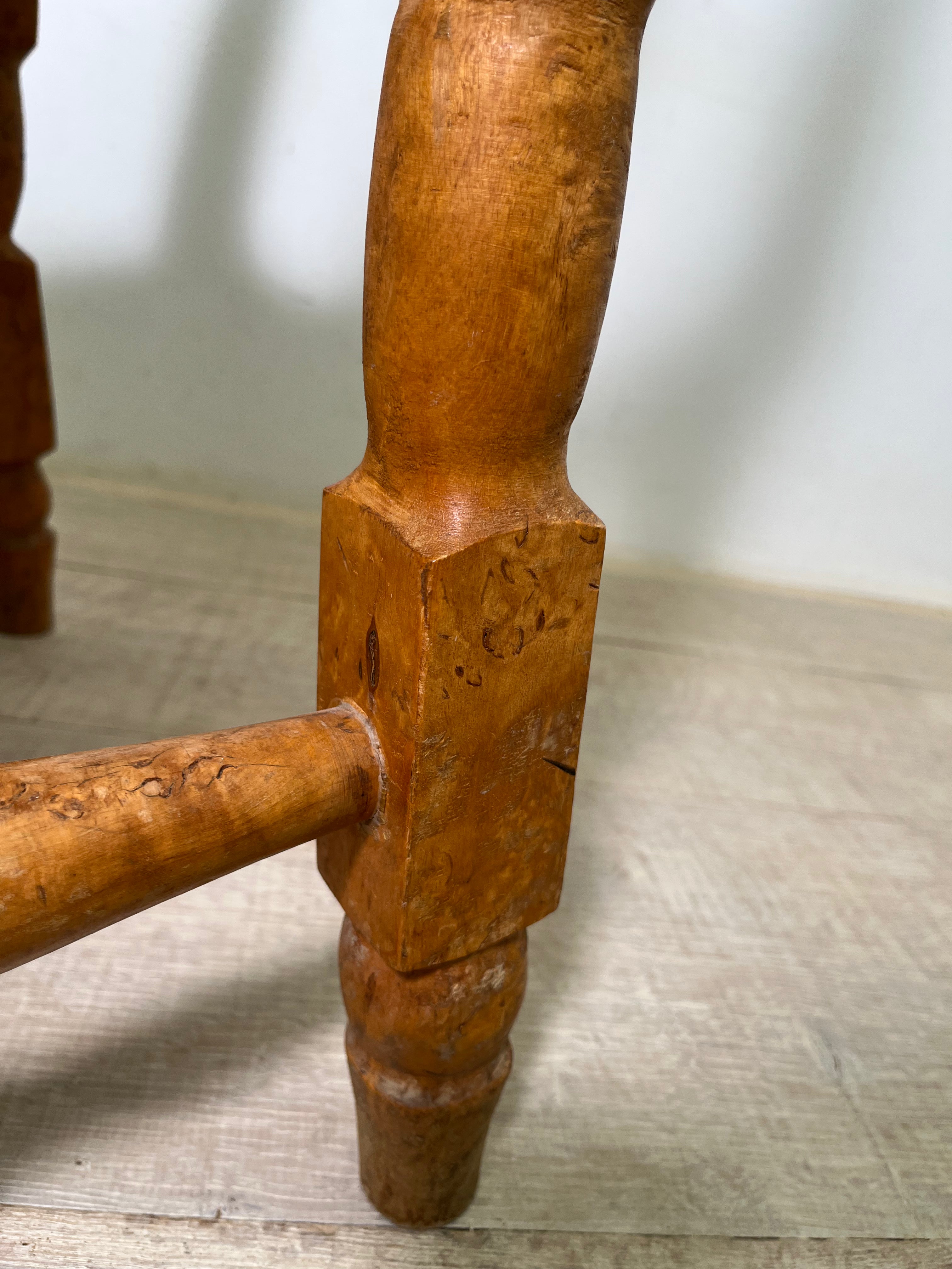 18th Century Swedish Burl Wood Arm Chair