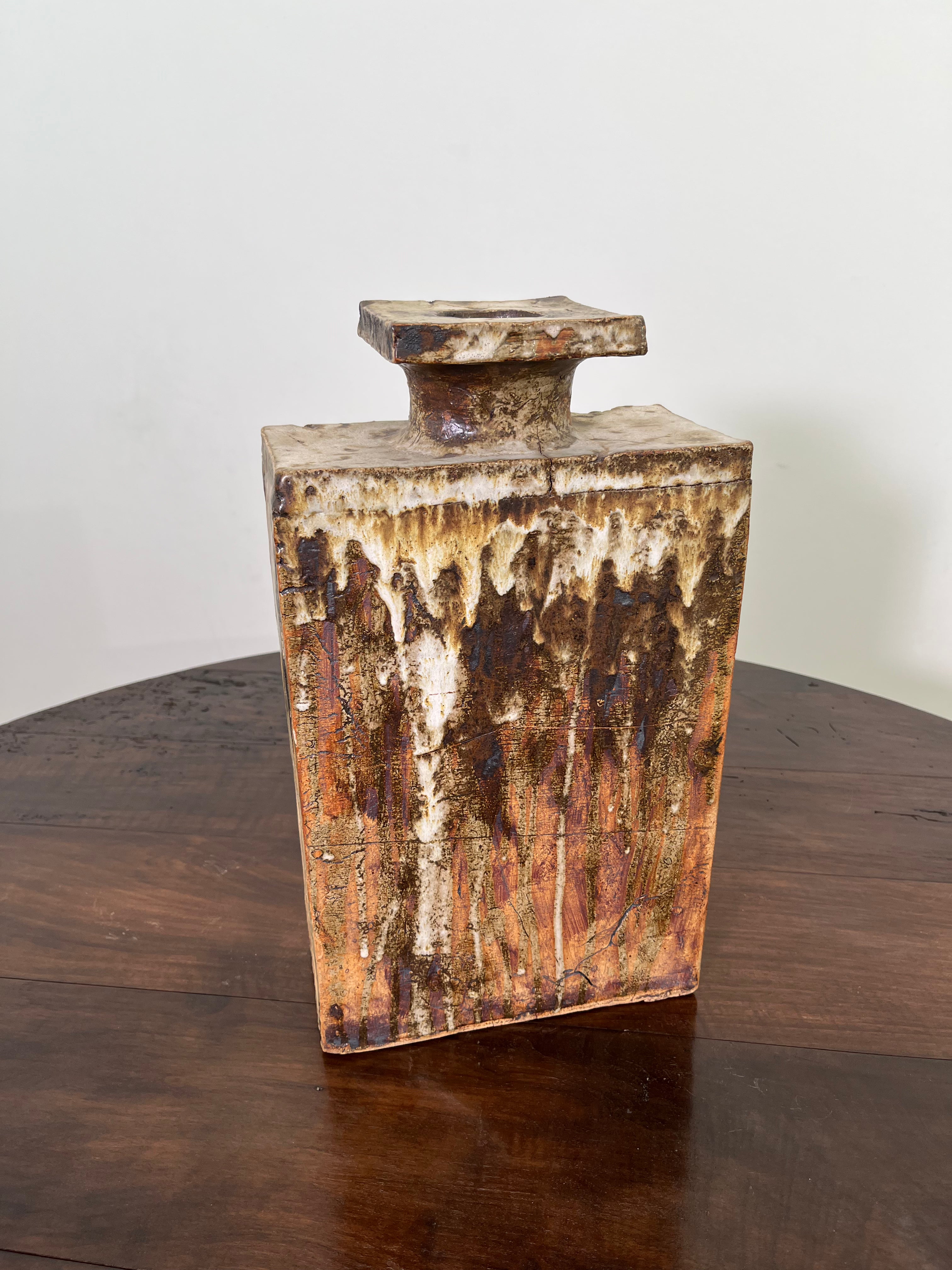Belgian Slab Studio Pottery Vase