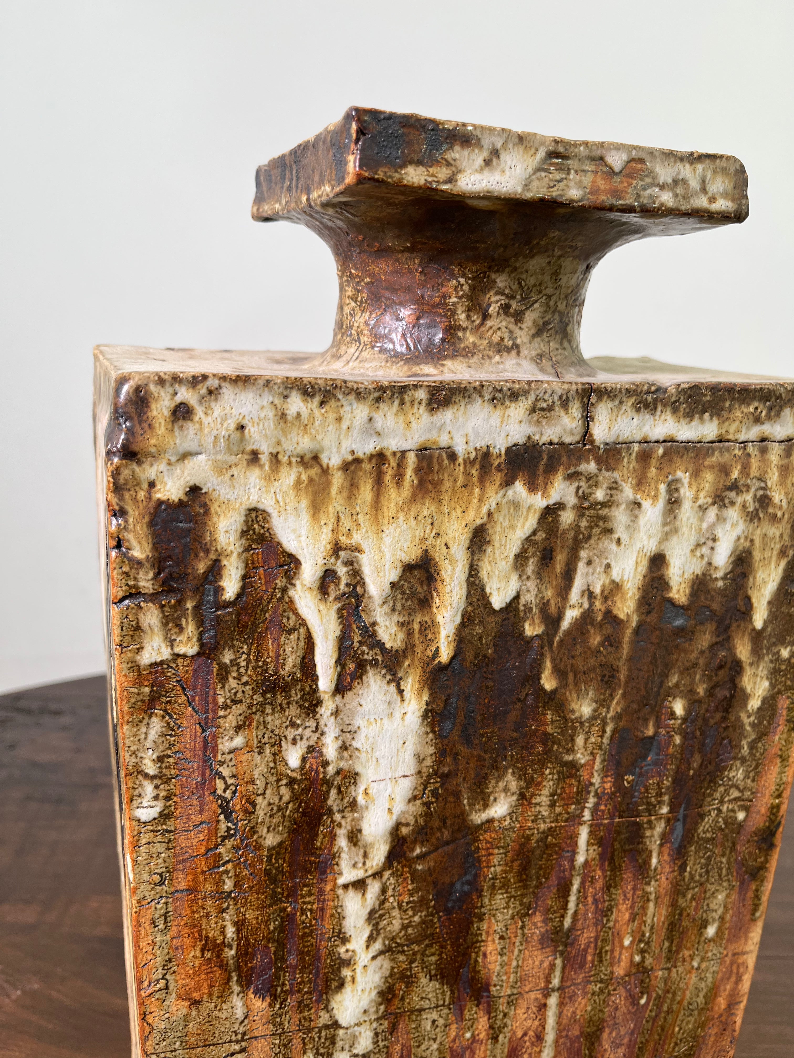 Belgian Slab Studio Pottery Vase