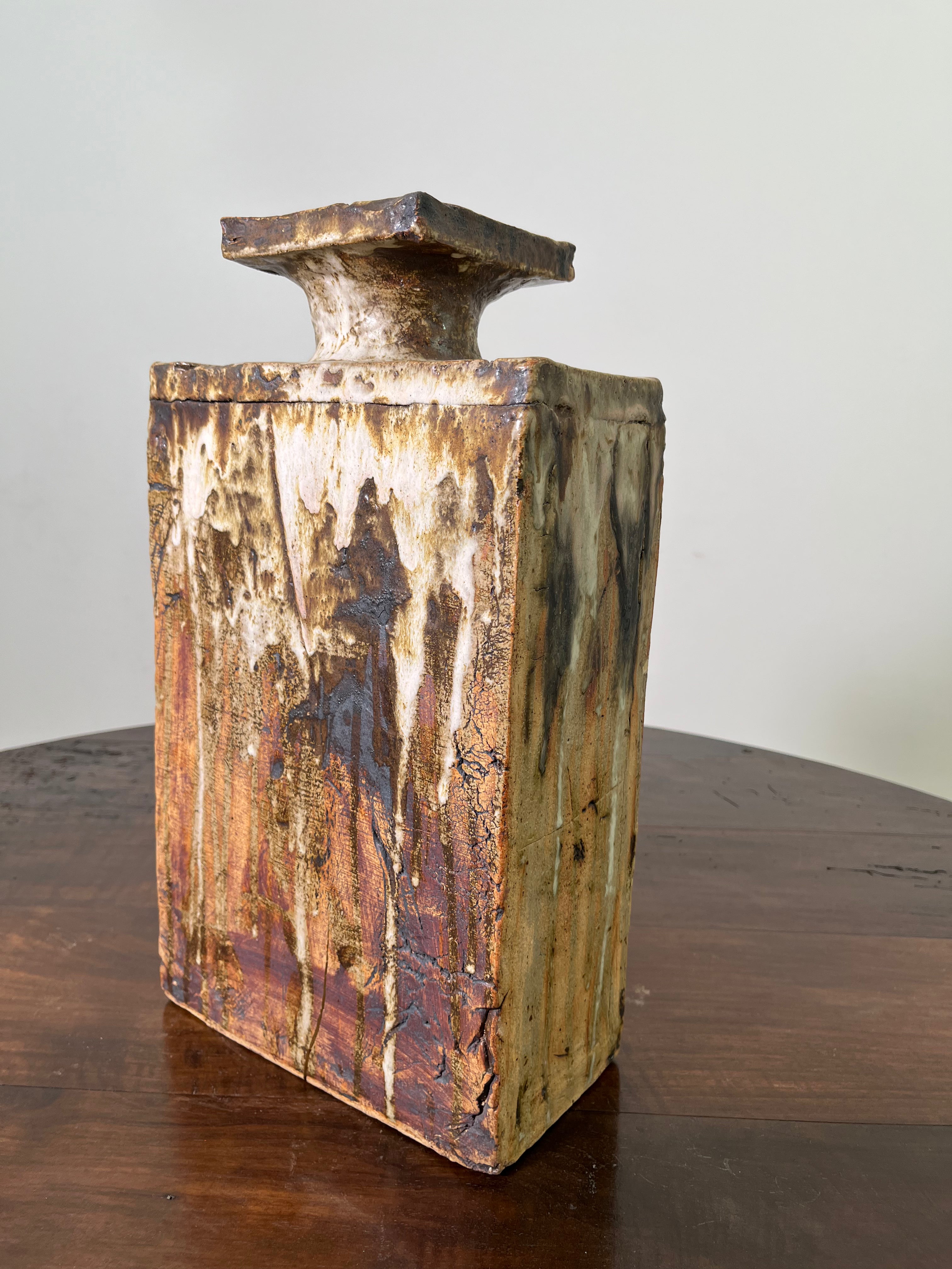 Belgian Slab Studio Pottery Vase