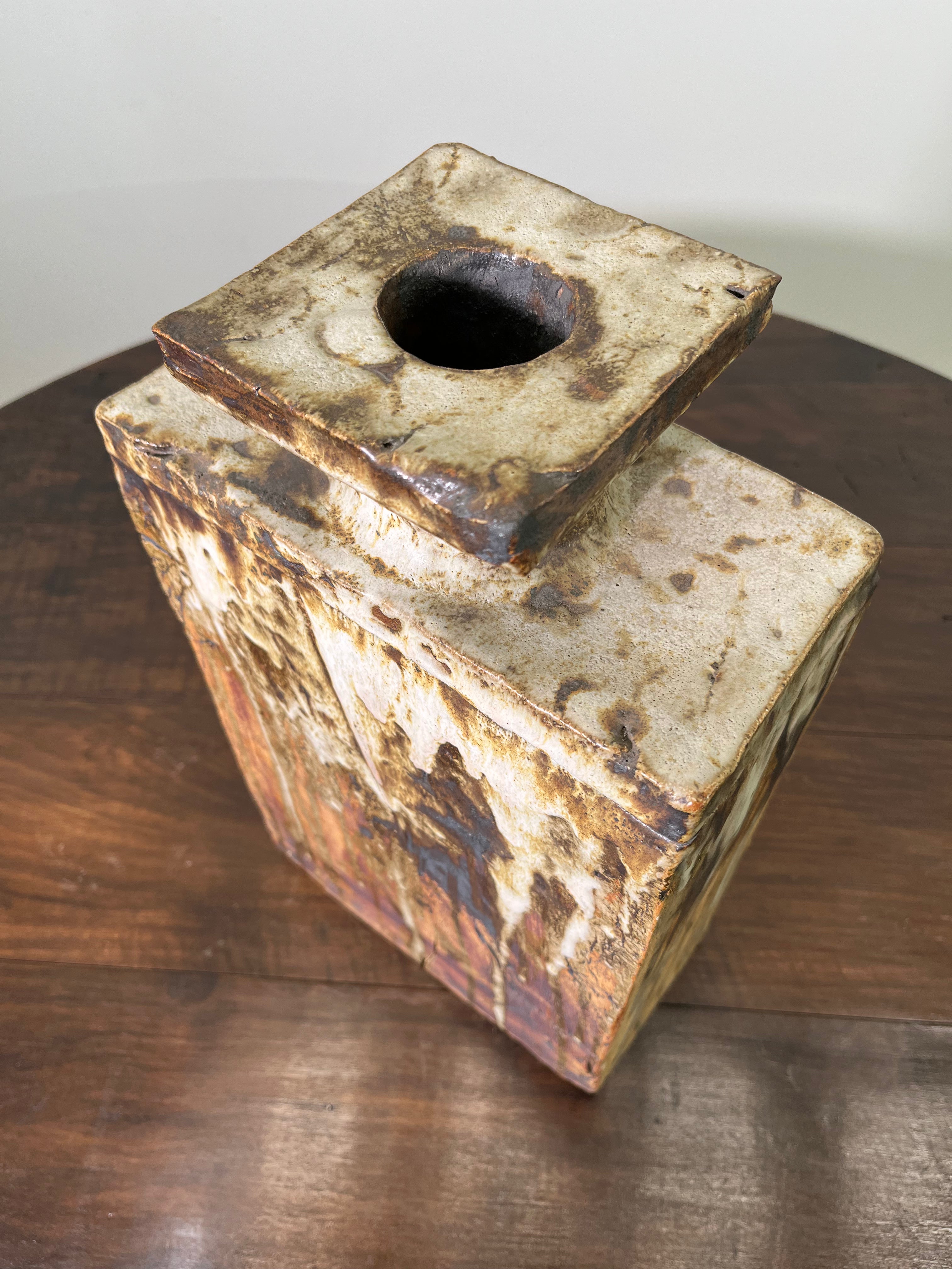 Belgian Slab Studio Pottery Vase