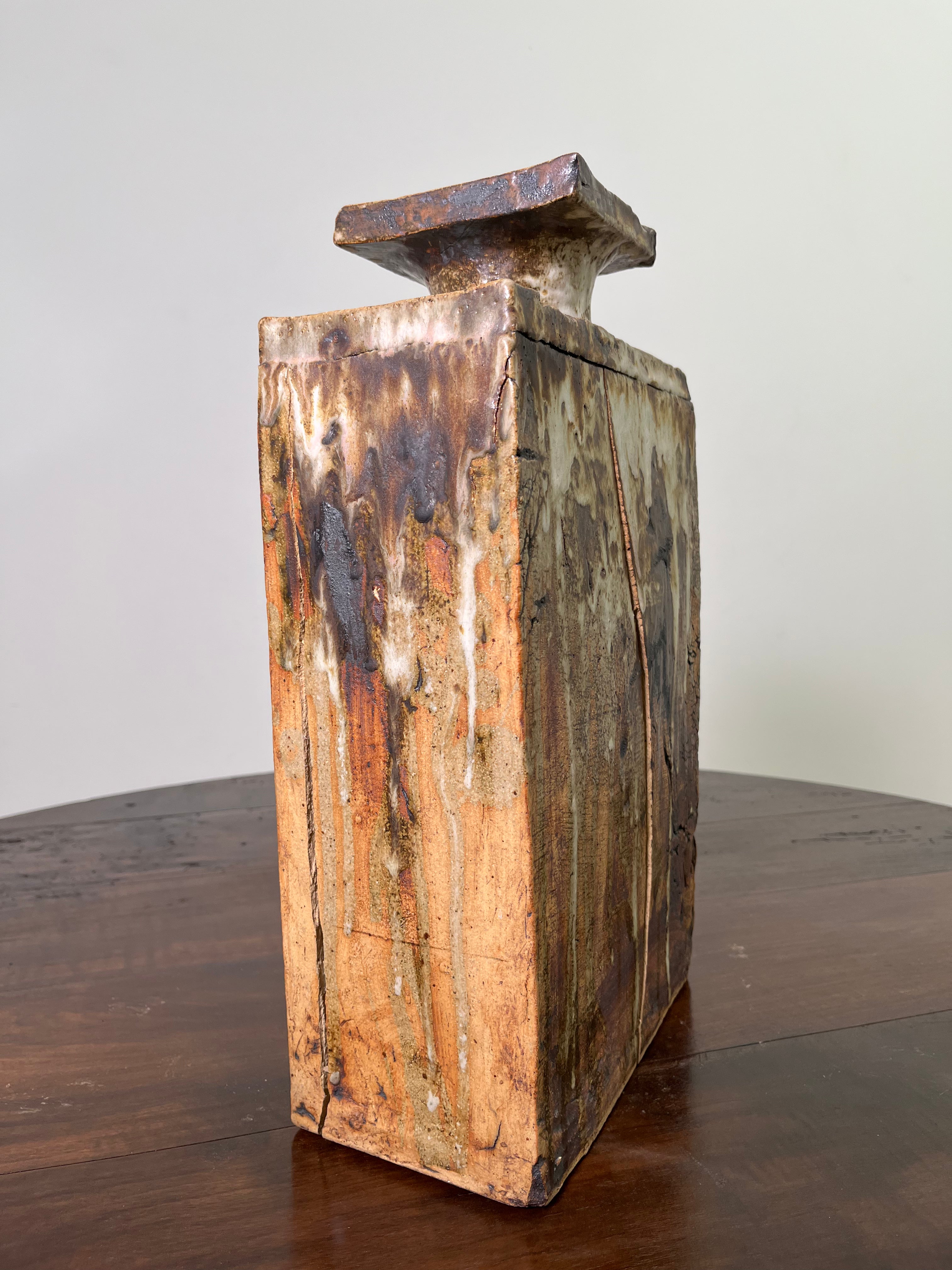 Belgian Slab Studio Pottery Vase