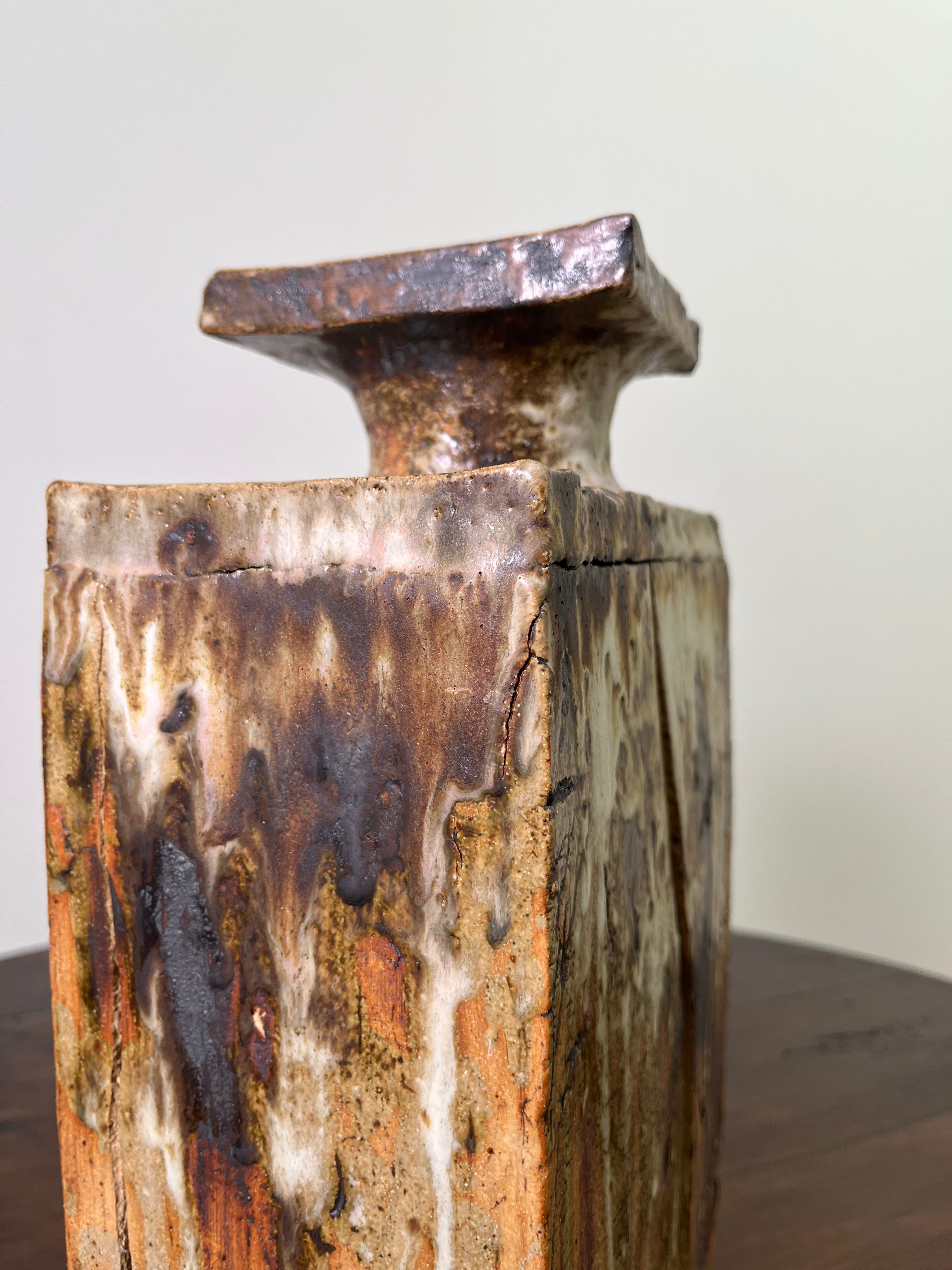 Belgian Slab Studio Pottery Vase