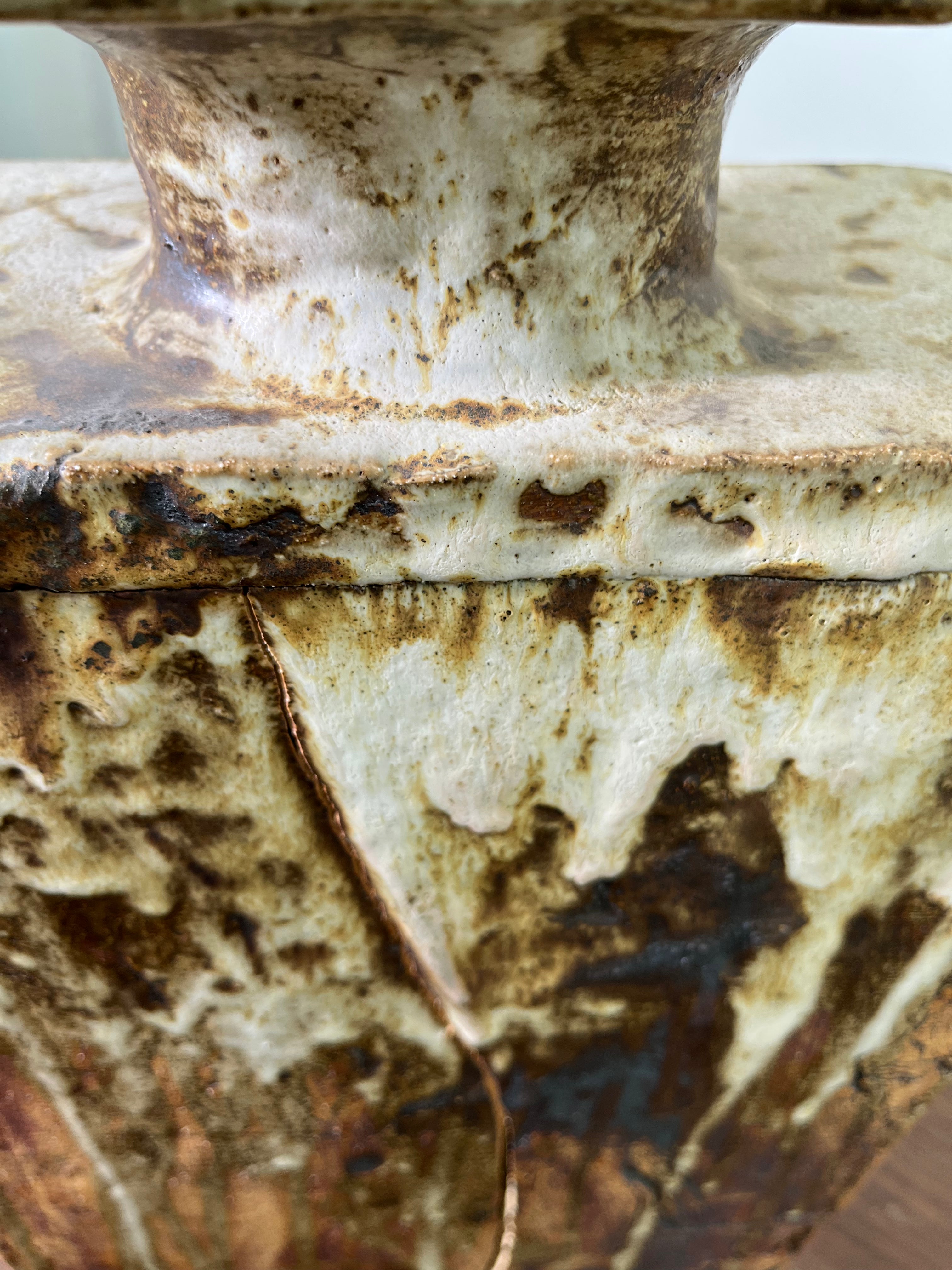 Belgian Slab Studio Pottery Vase