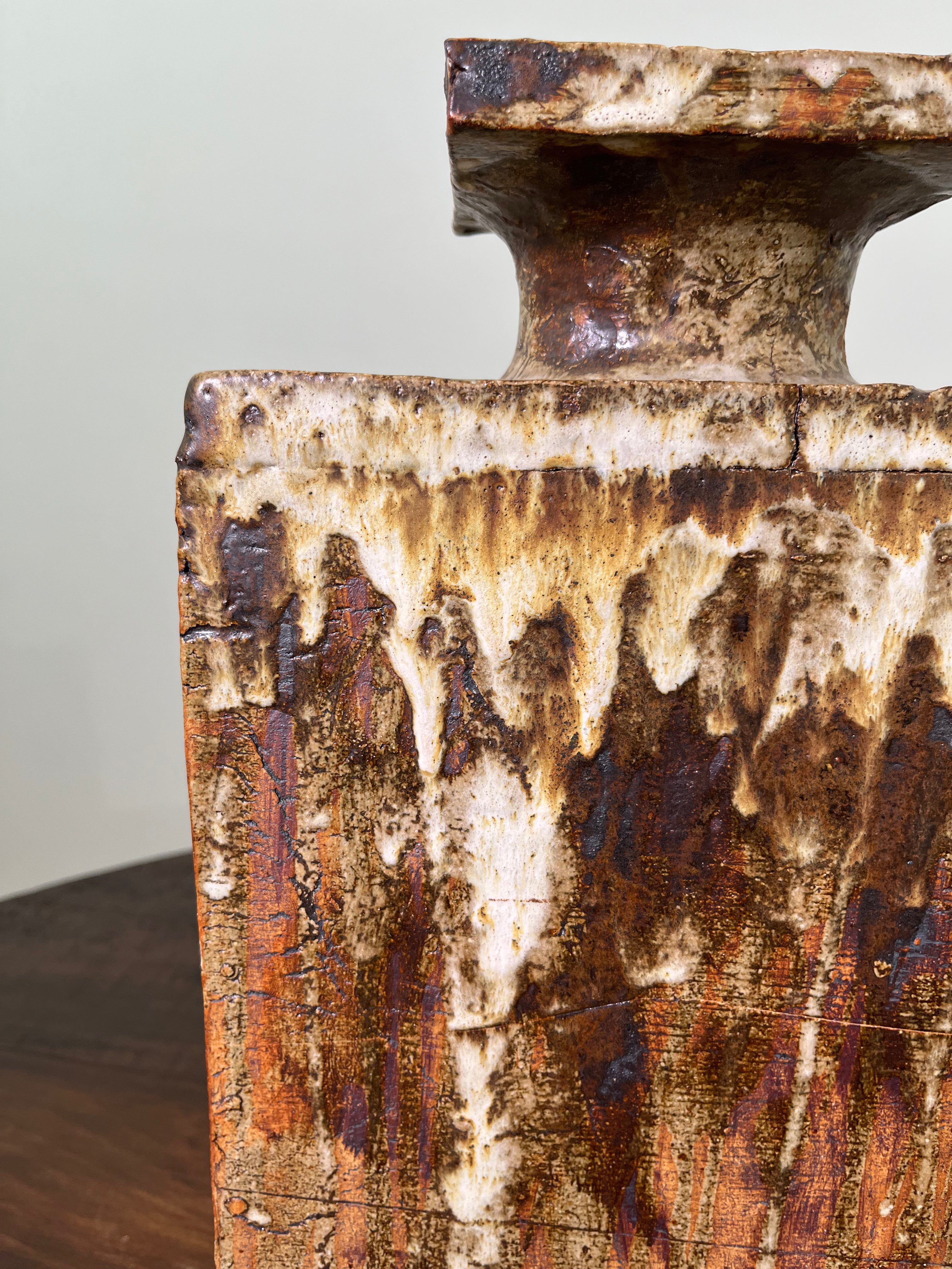 Belgian Slab Studio Pottery Vase