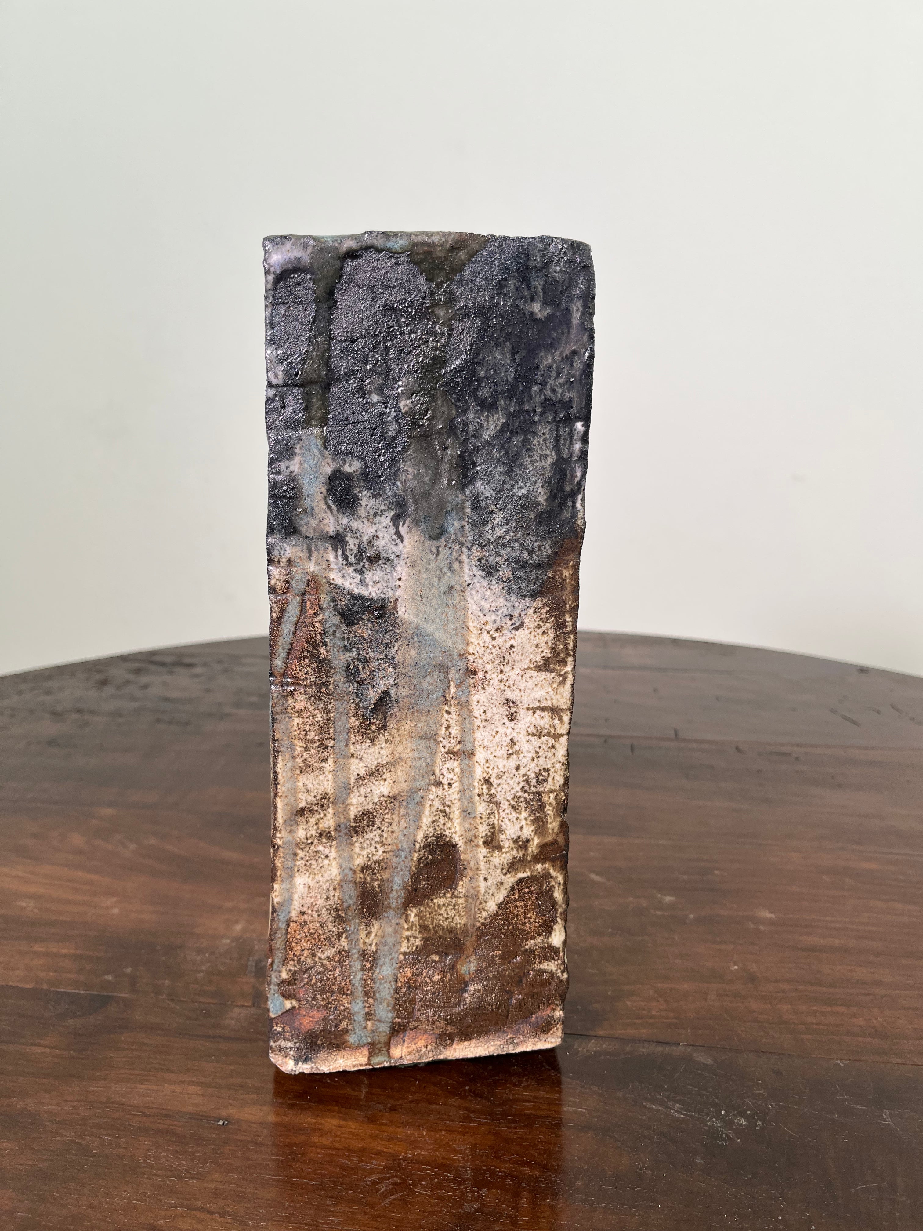 Large Belgian Slab Studio Pottery Vase