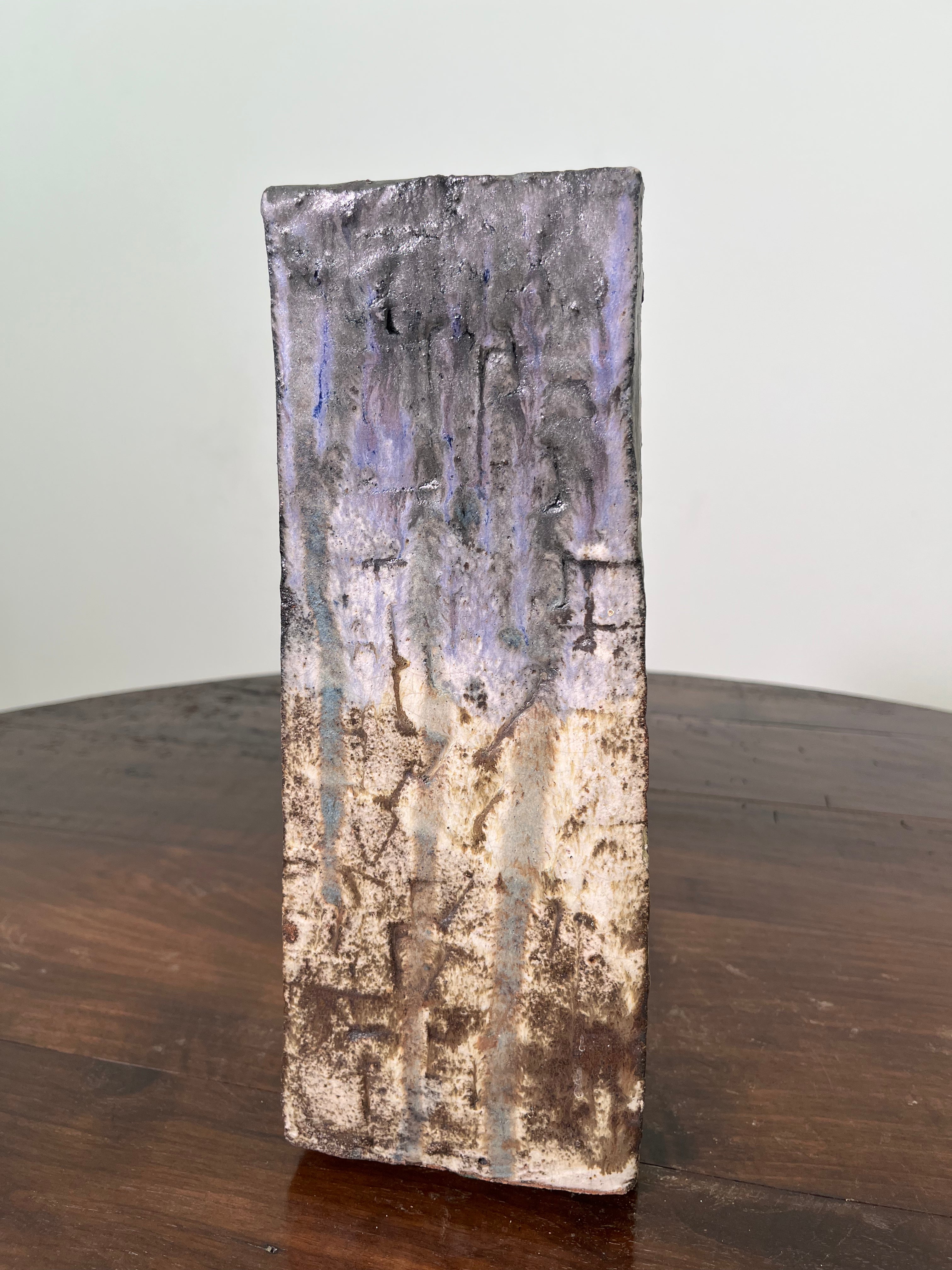 Large Belgian Slab Studio Pottery Vase