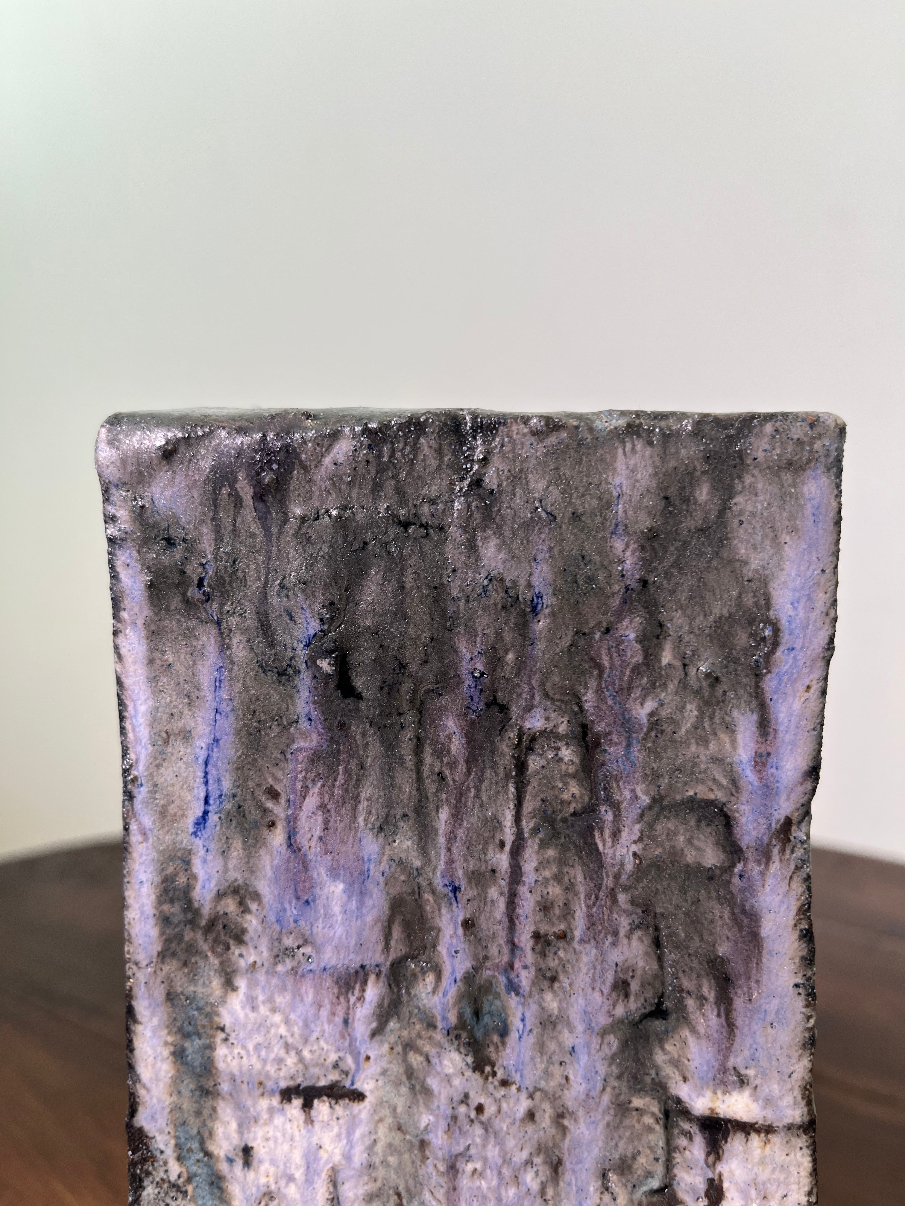 Large Belgian Slab Studio Pottery Vase