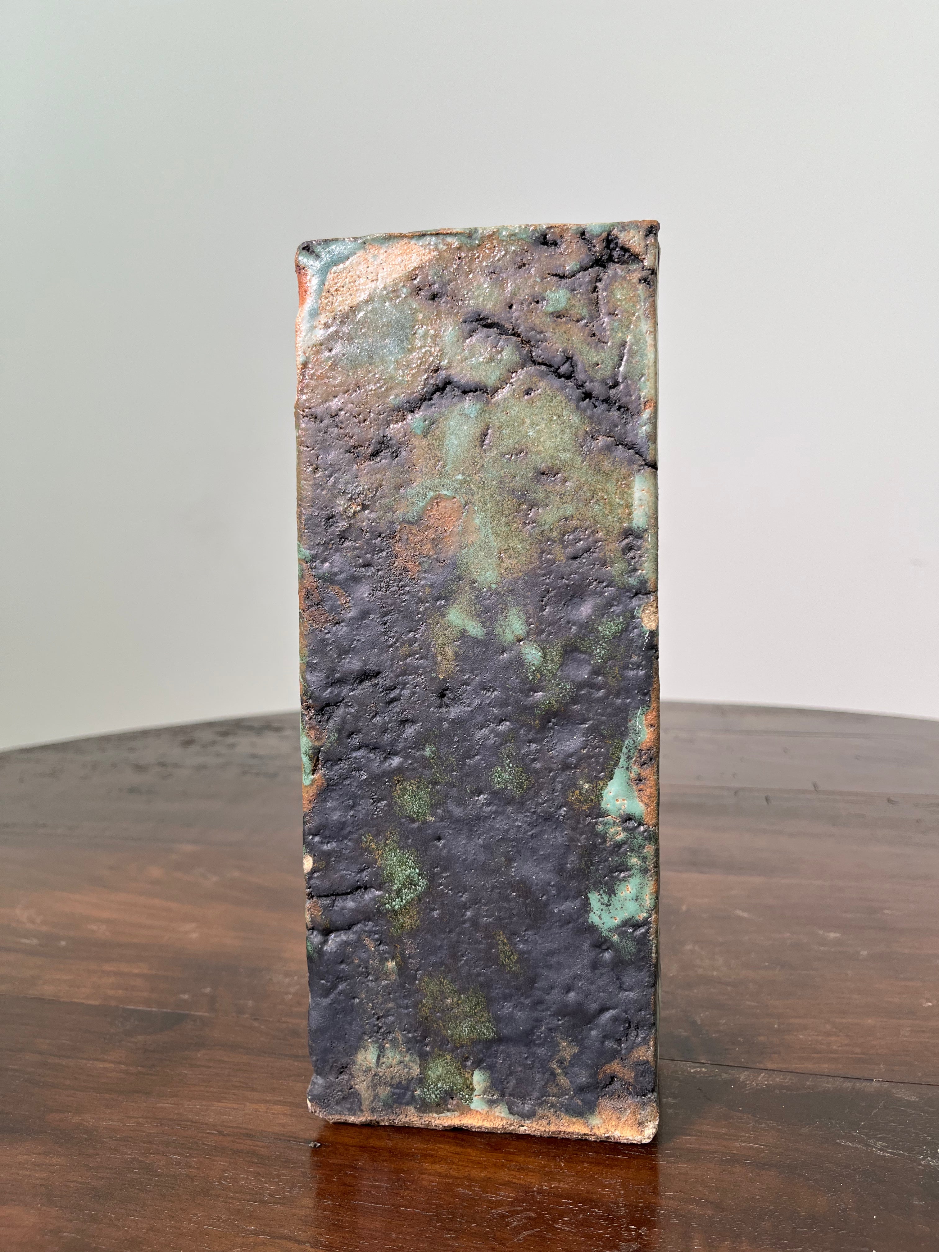 Large Belgian Slab Studio Pottery Vase