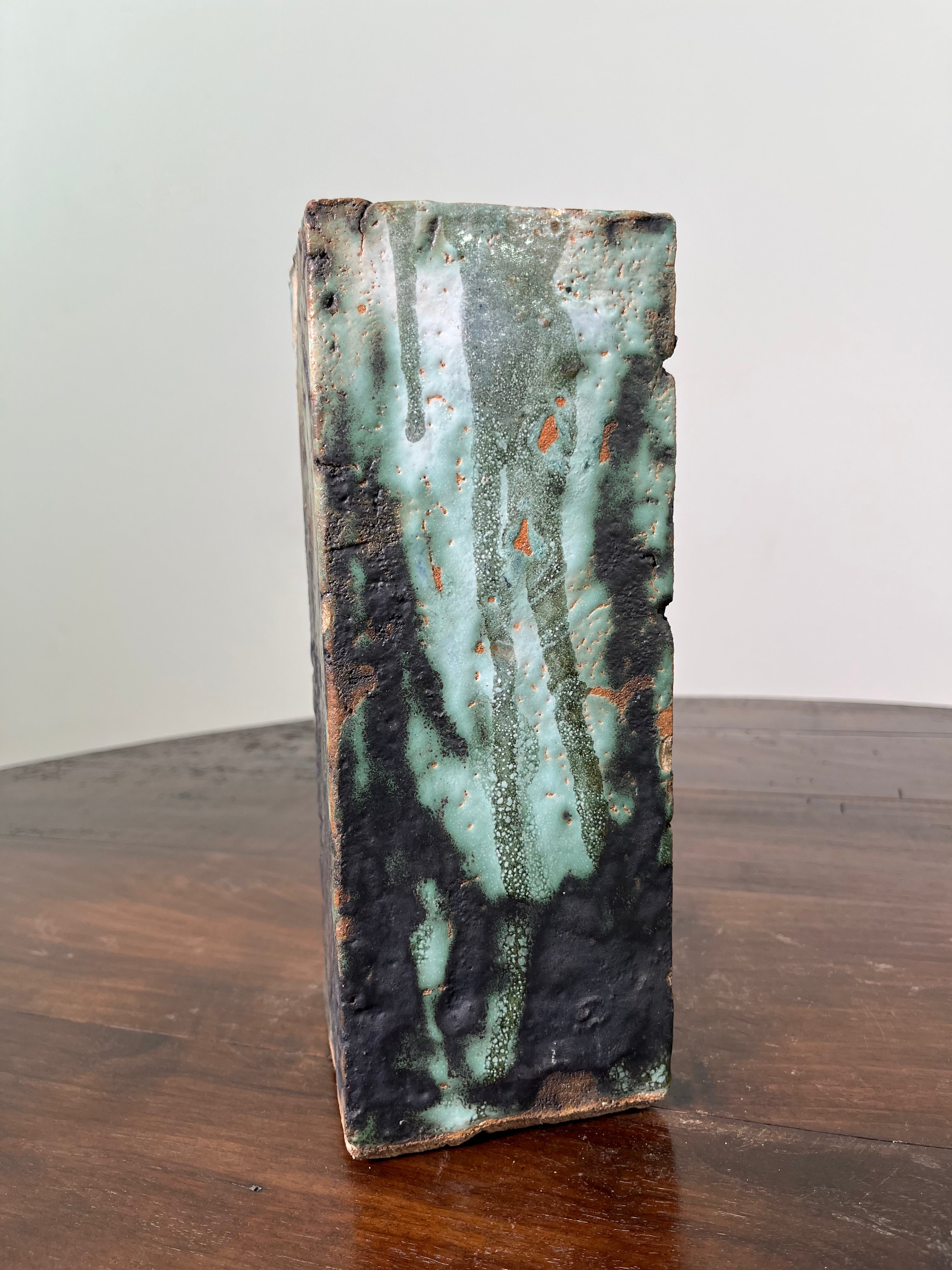 Large Belgian Slab Studio Pottery Vase