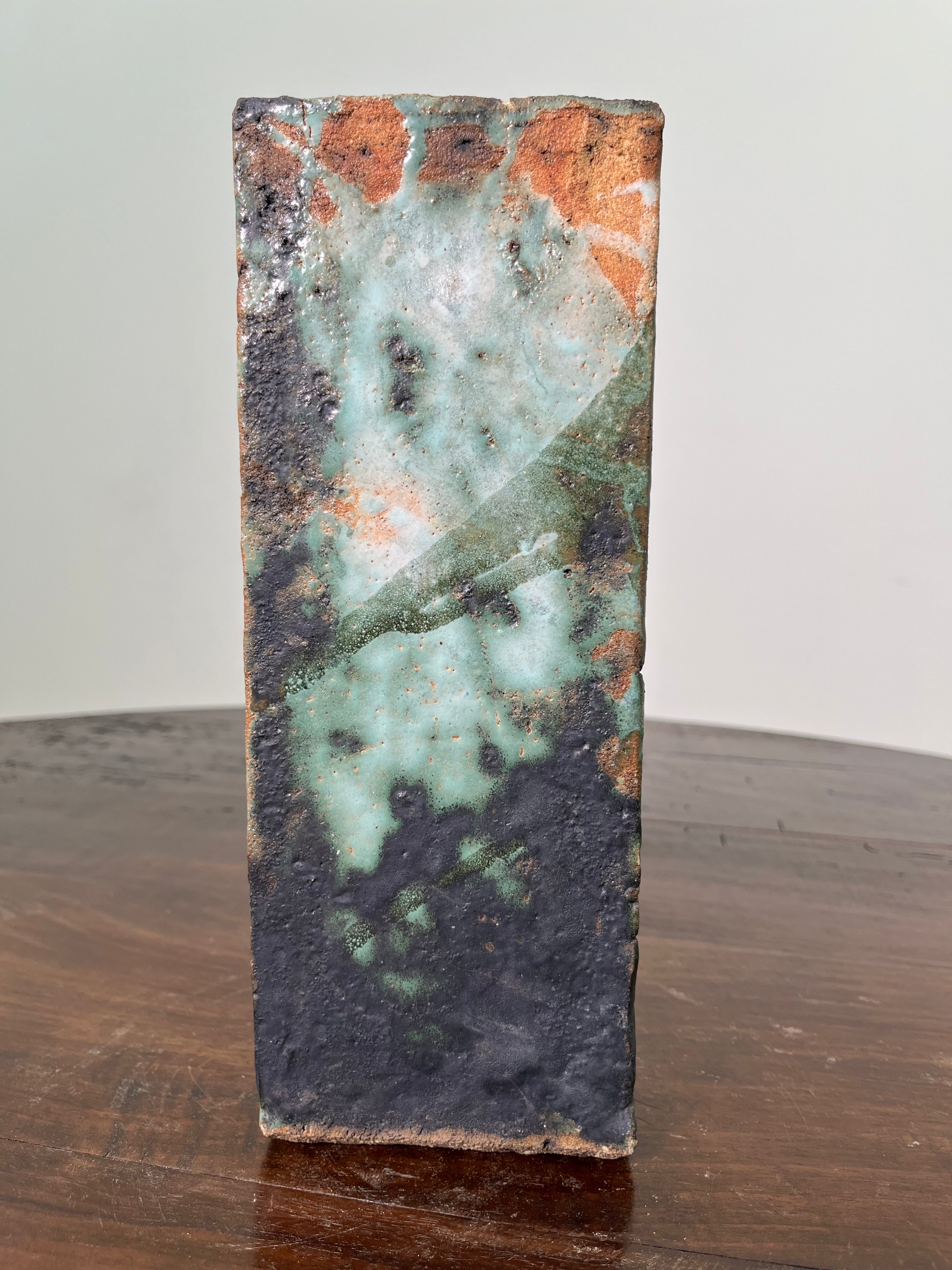 Large Belgian Slab Studio Pottery Vase