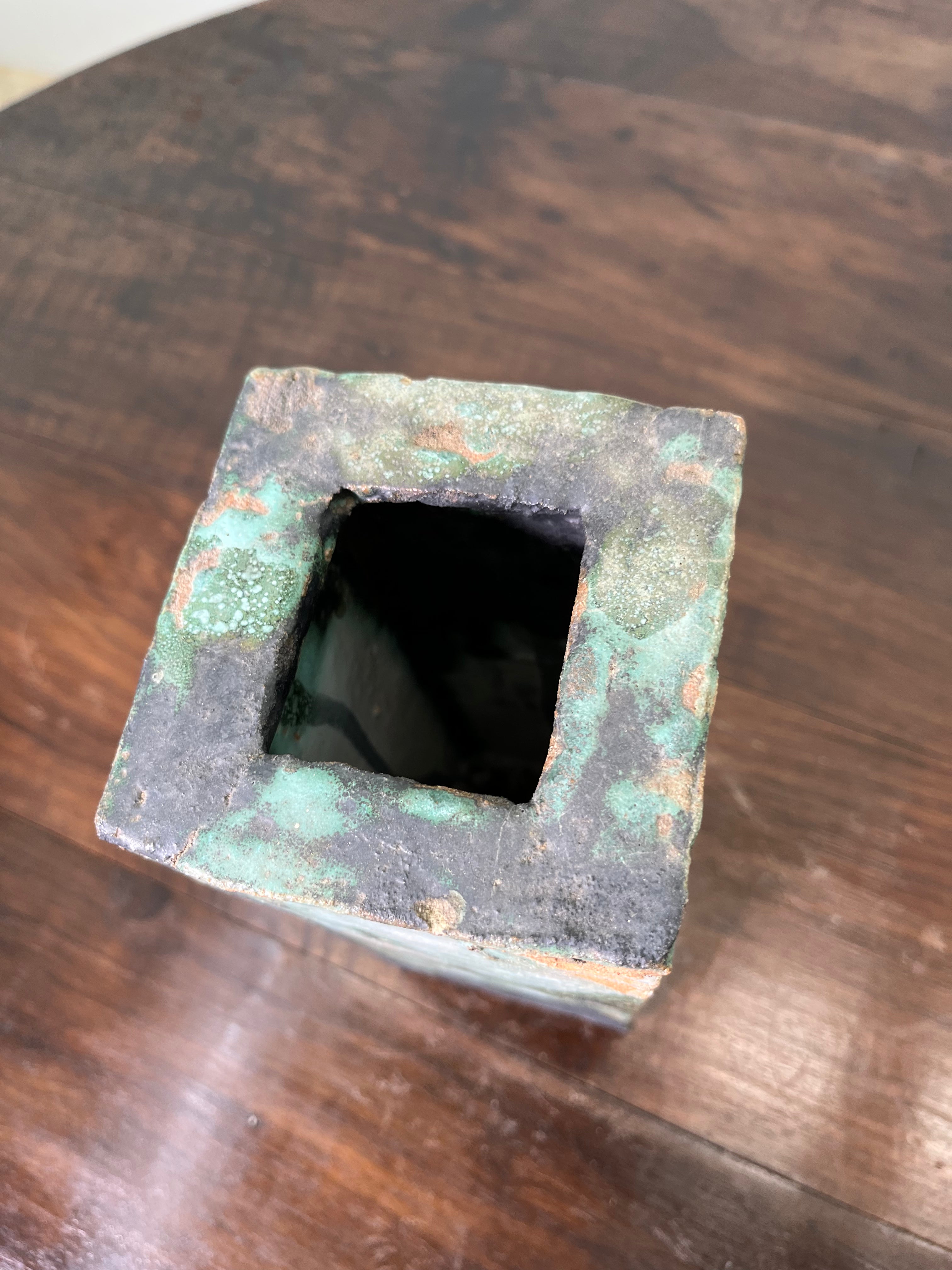 Large Belgian Slab Studio Pottery Vase