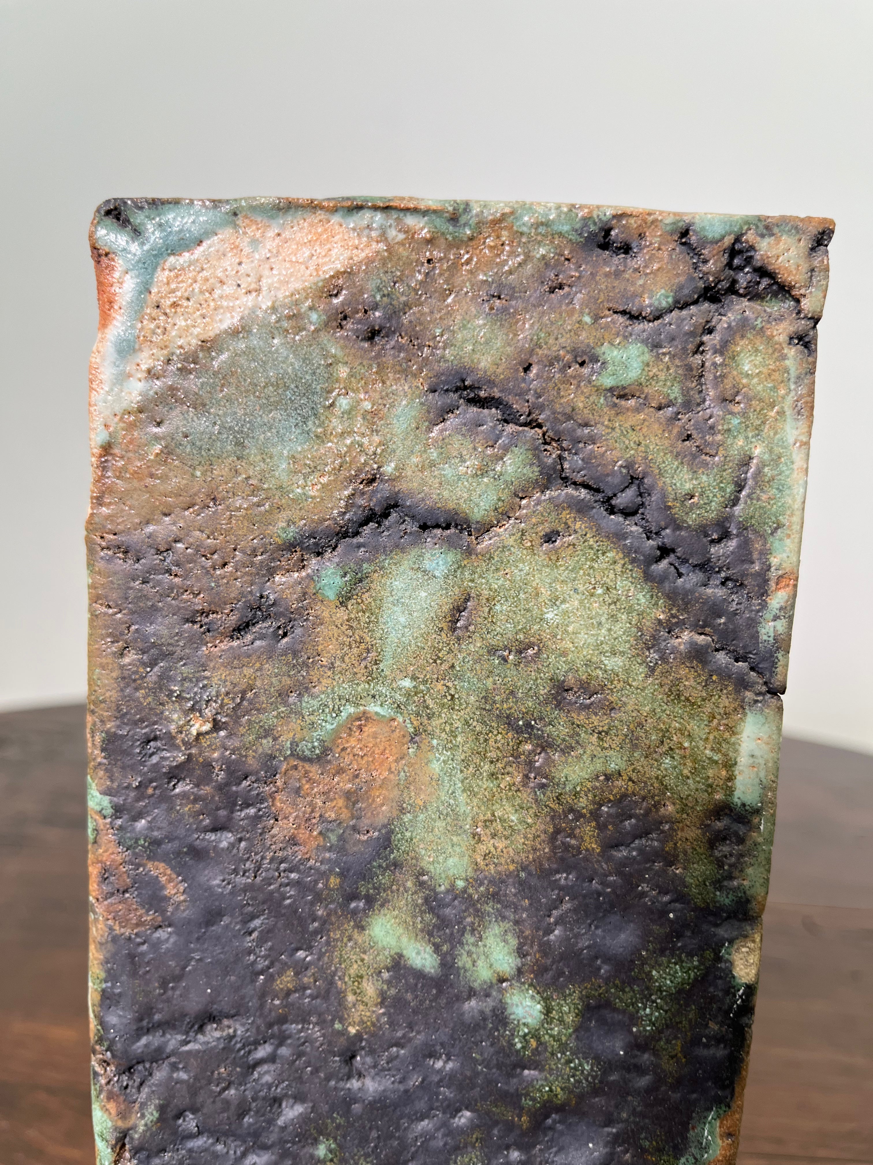 Large Belgian Slab Studio Pottery Vase