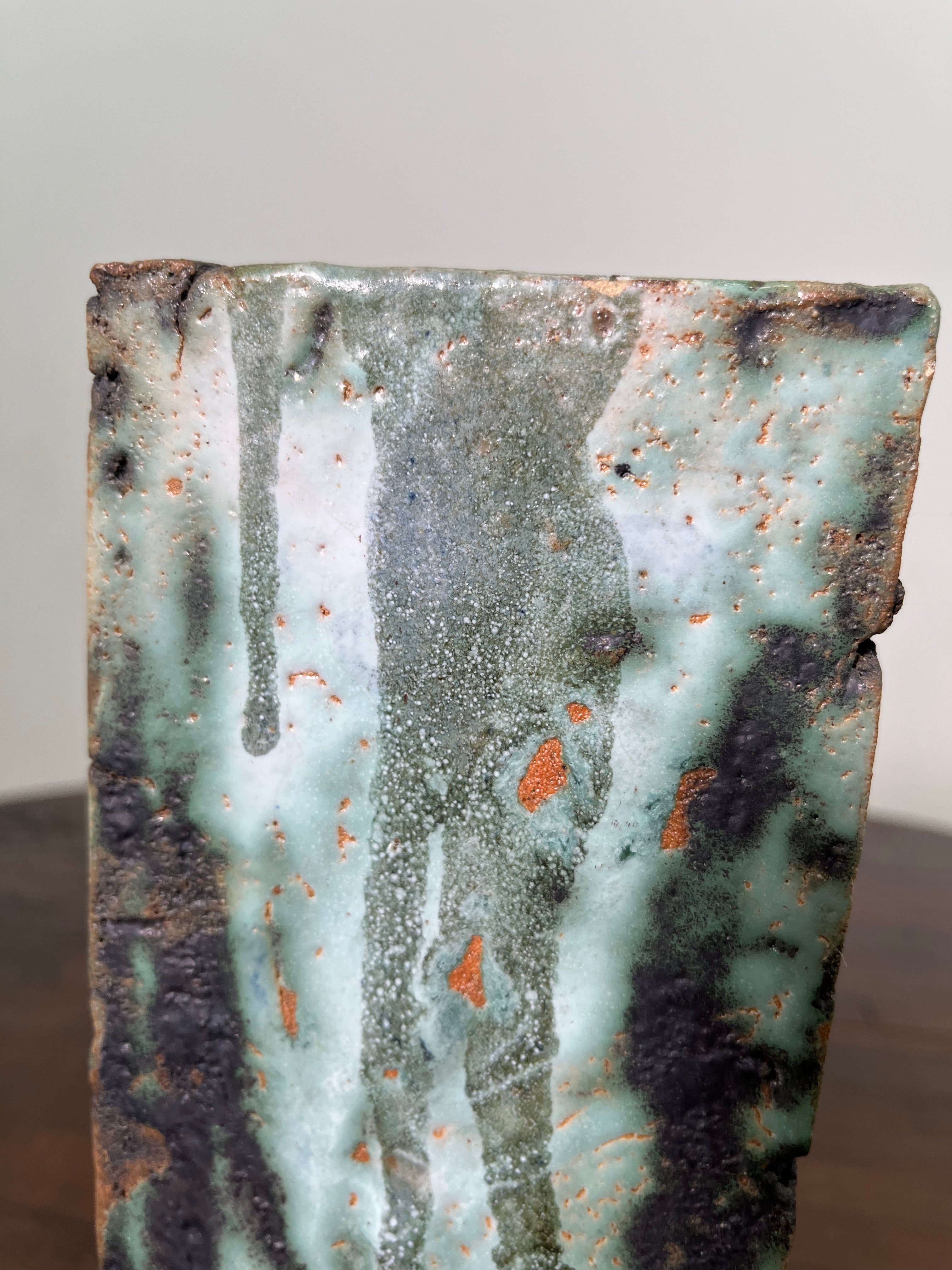 Large Belgian Slab Studio Pottery Vase