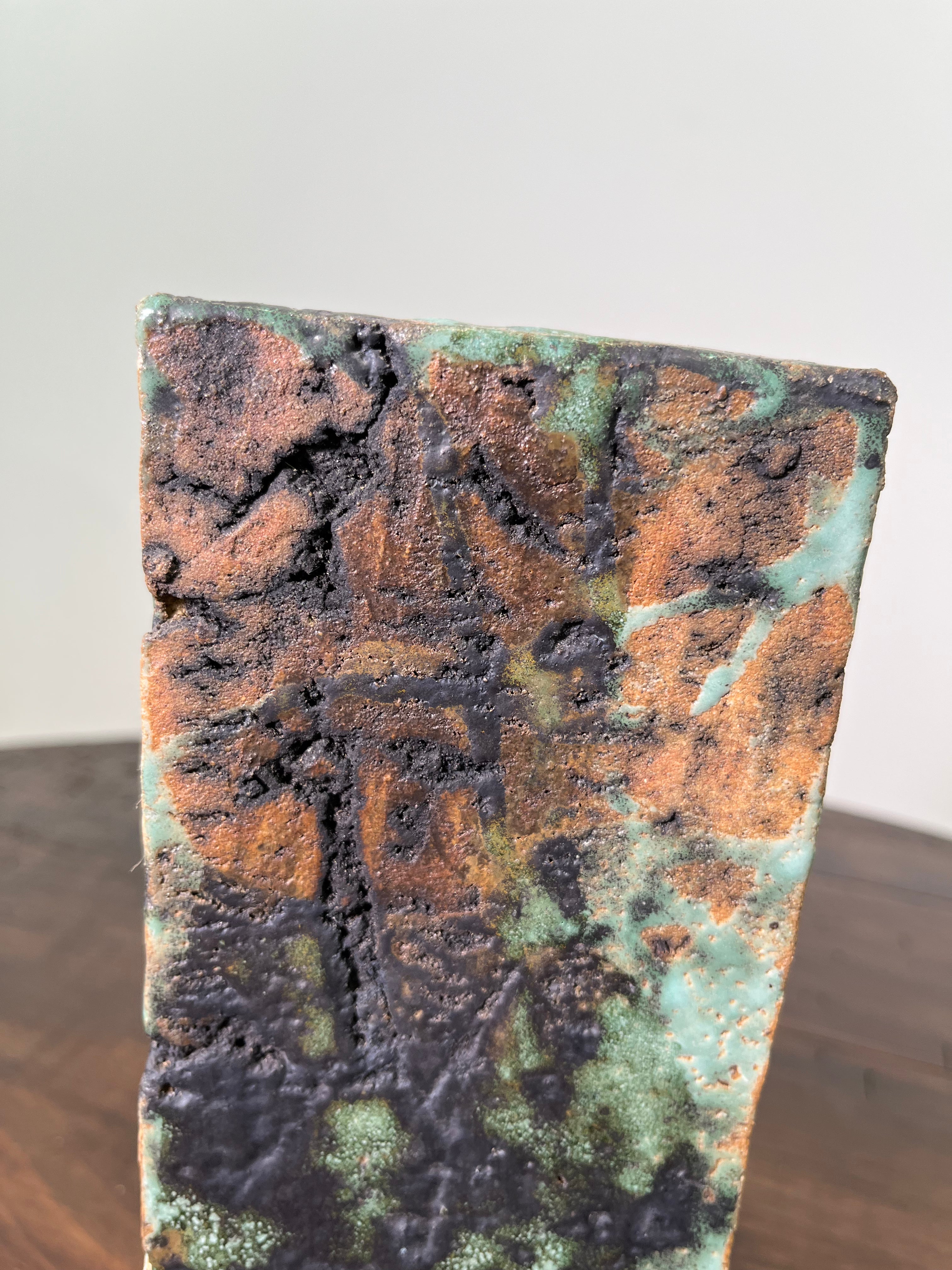 Large Belgian Slab Studio Pottery Vase
