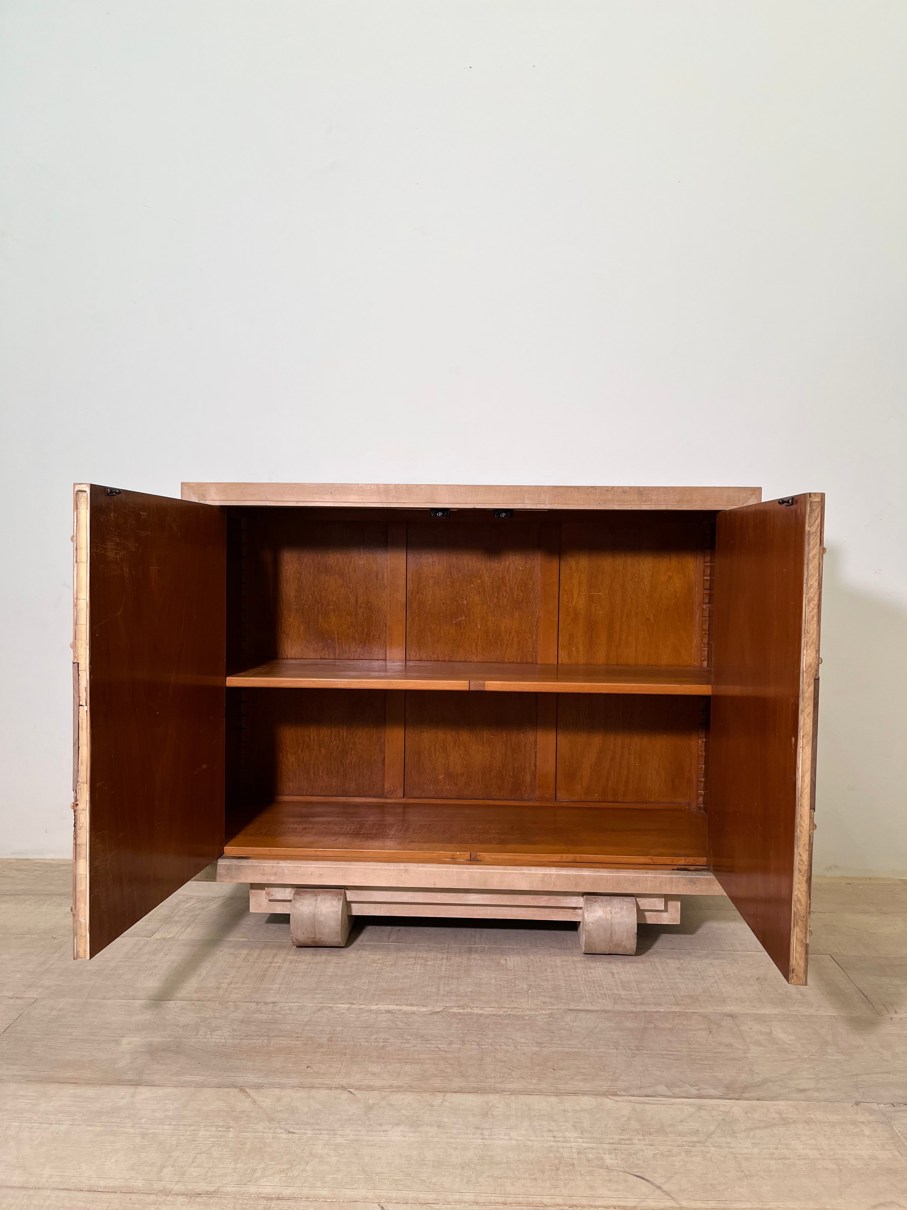 1930's French Oak Cabinet, two door