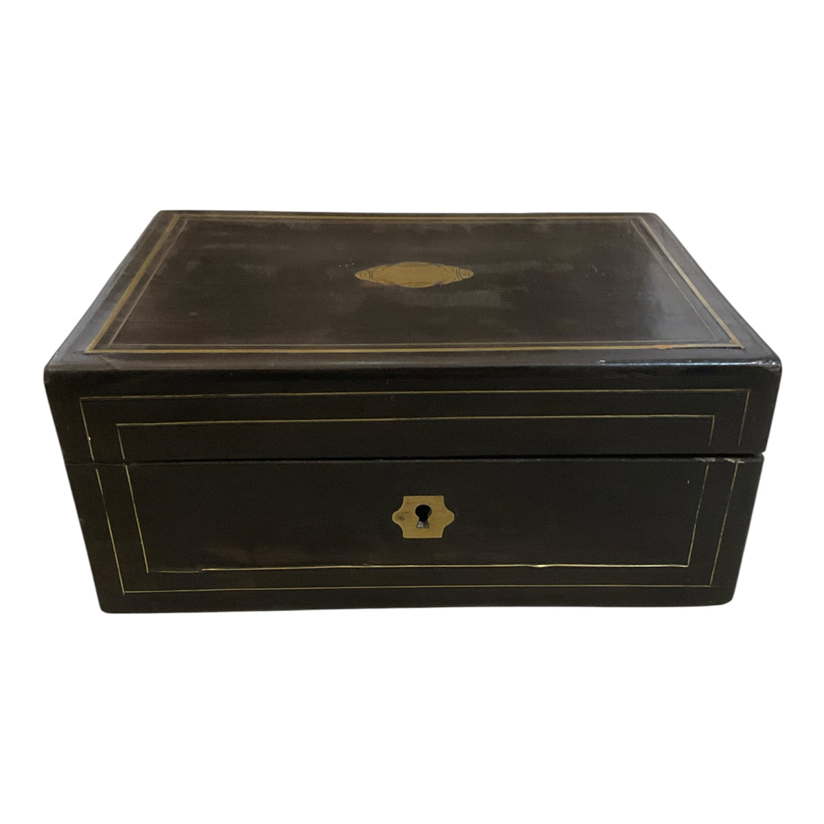 English Copper Inlay Box