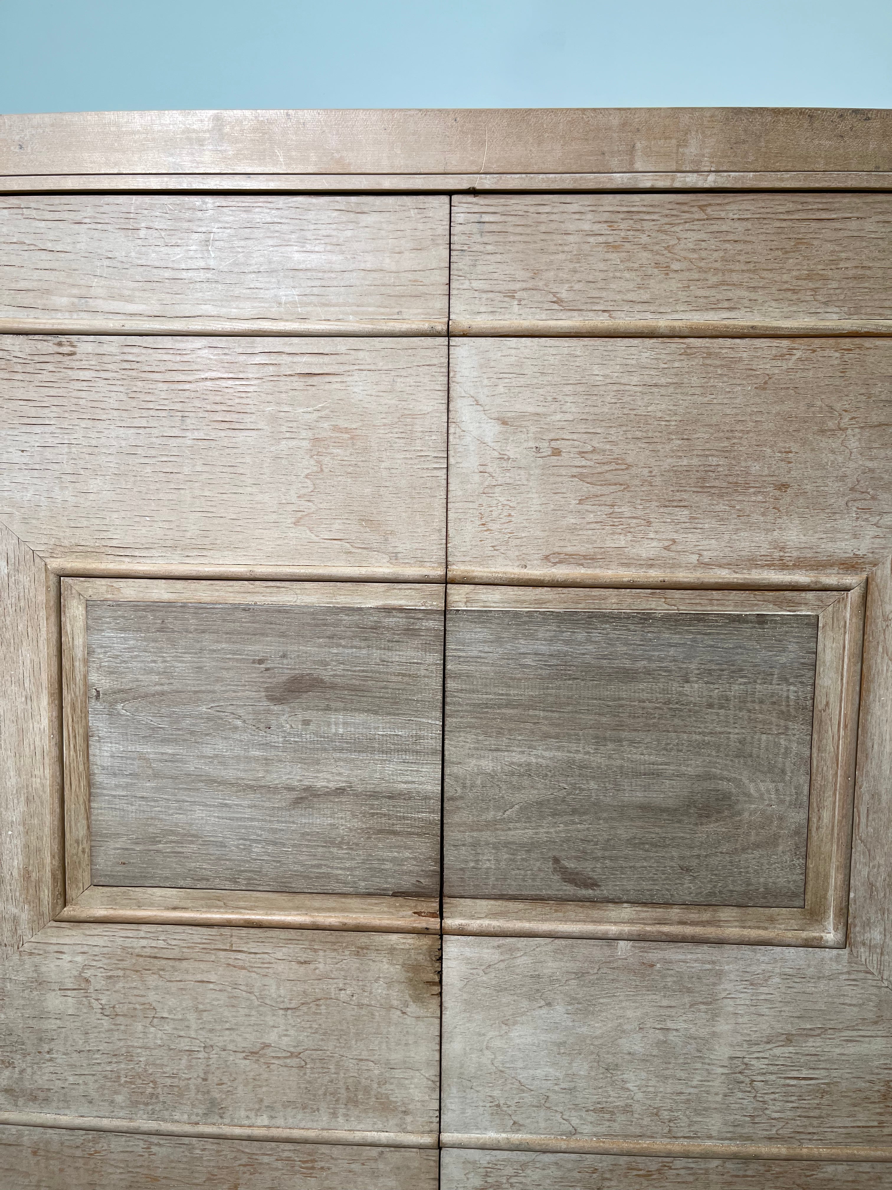 1930's French Oak Cabinet, two door
