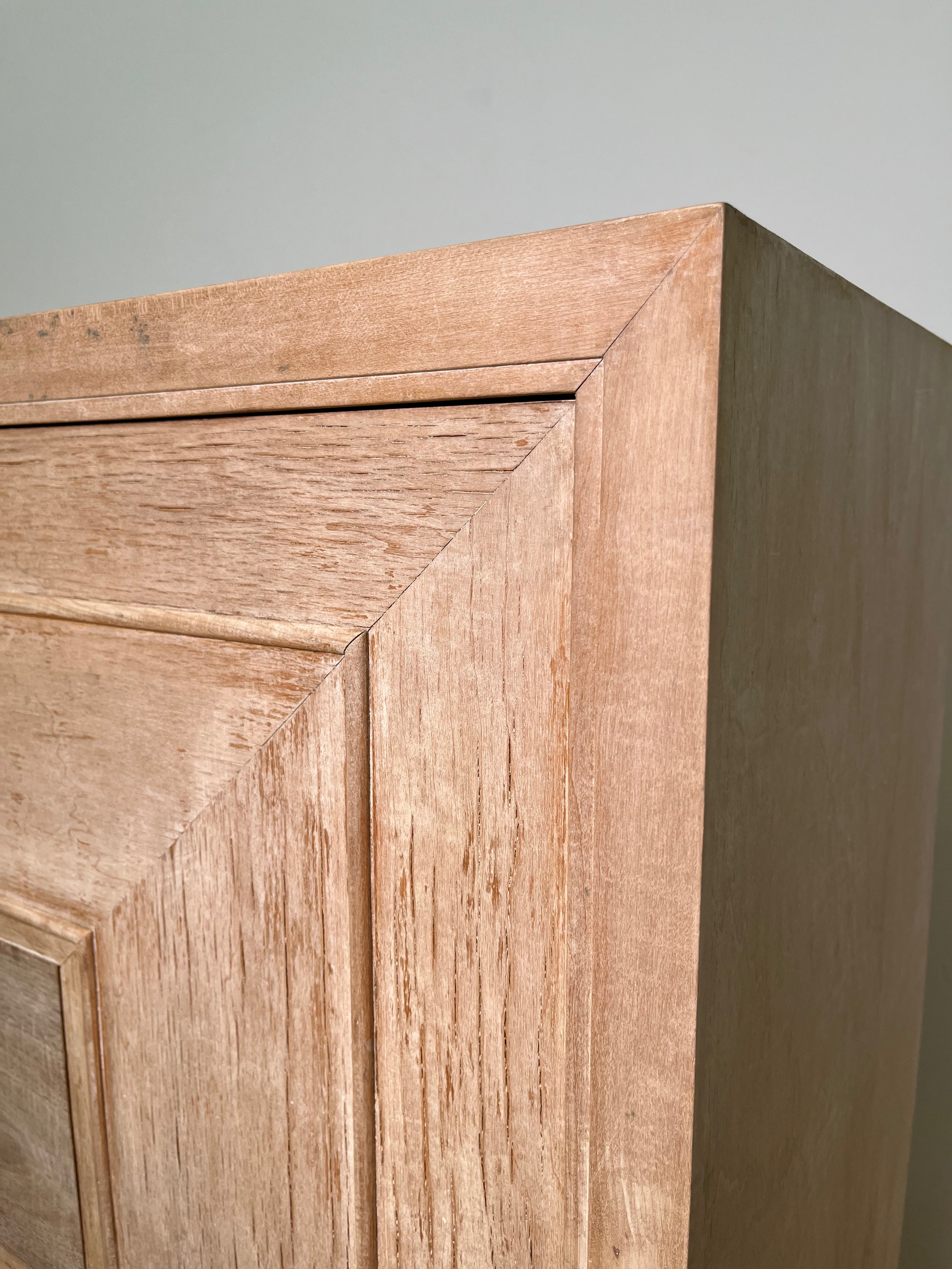 1930's French Oak Cabinet, two door
