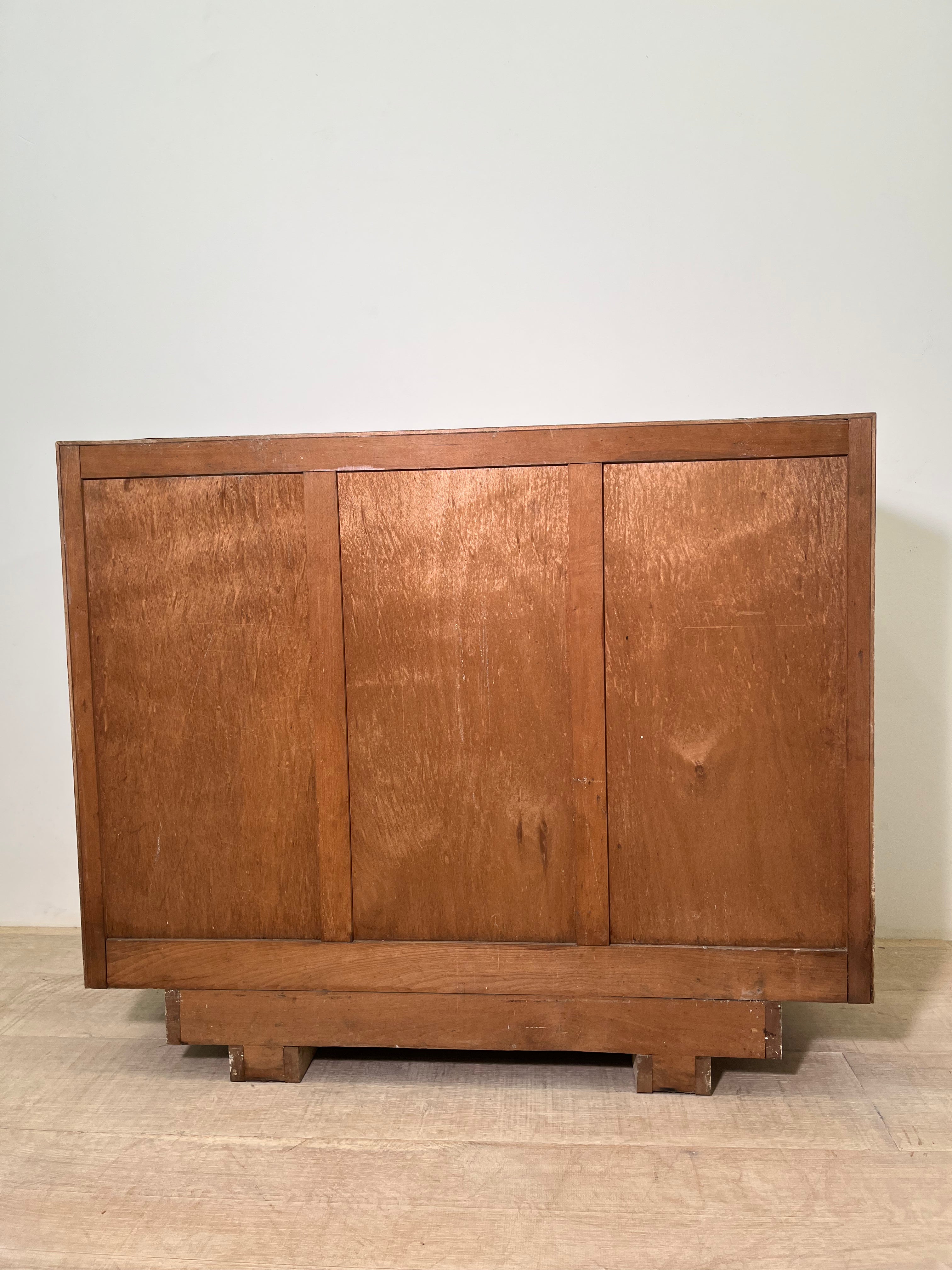 1930's French Oak Cabinet, two door