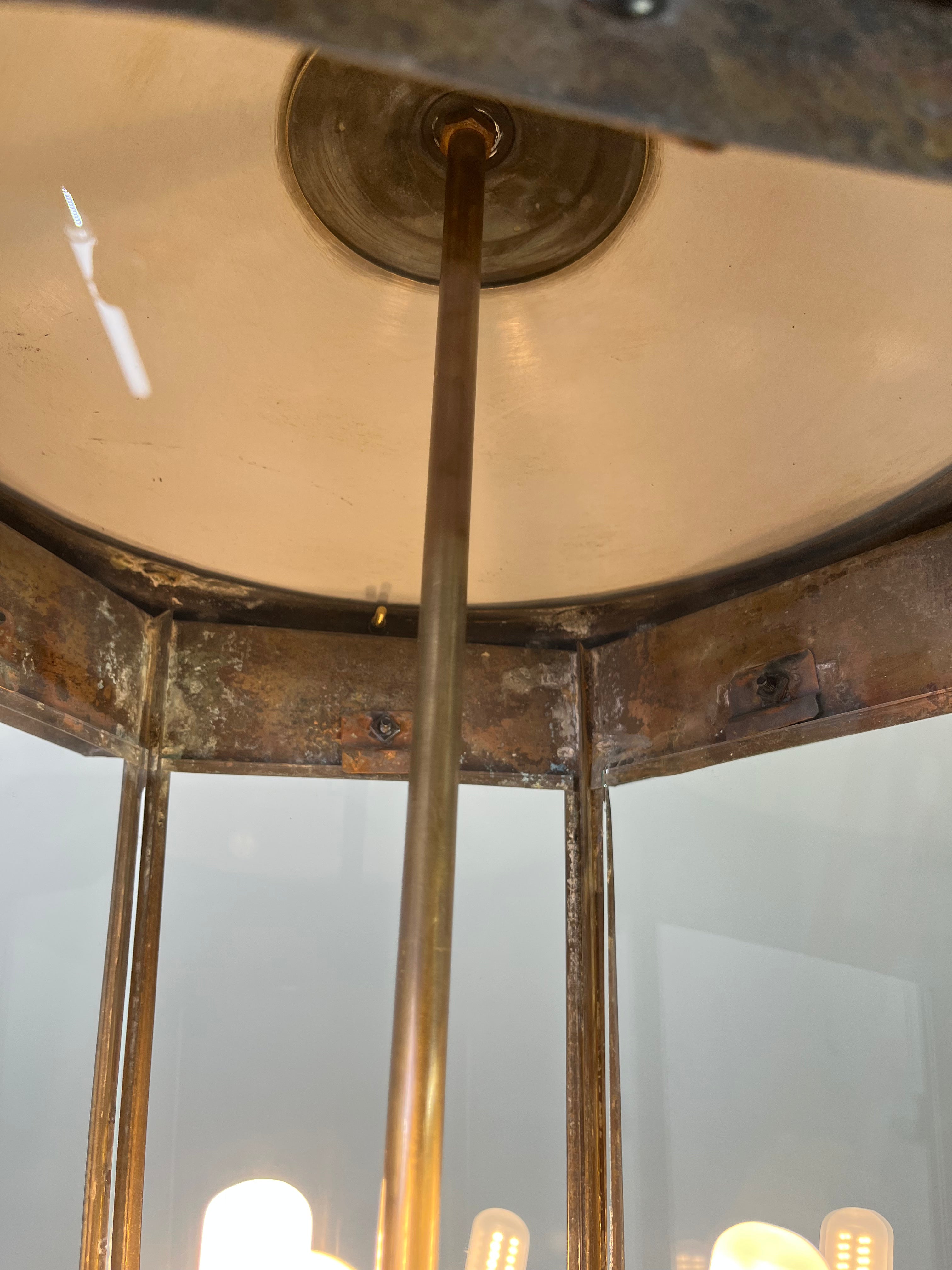 English 19th Century Bronze Lantern