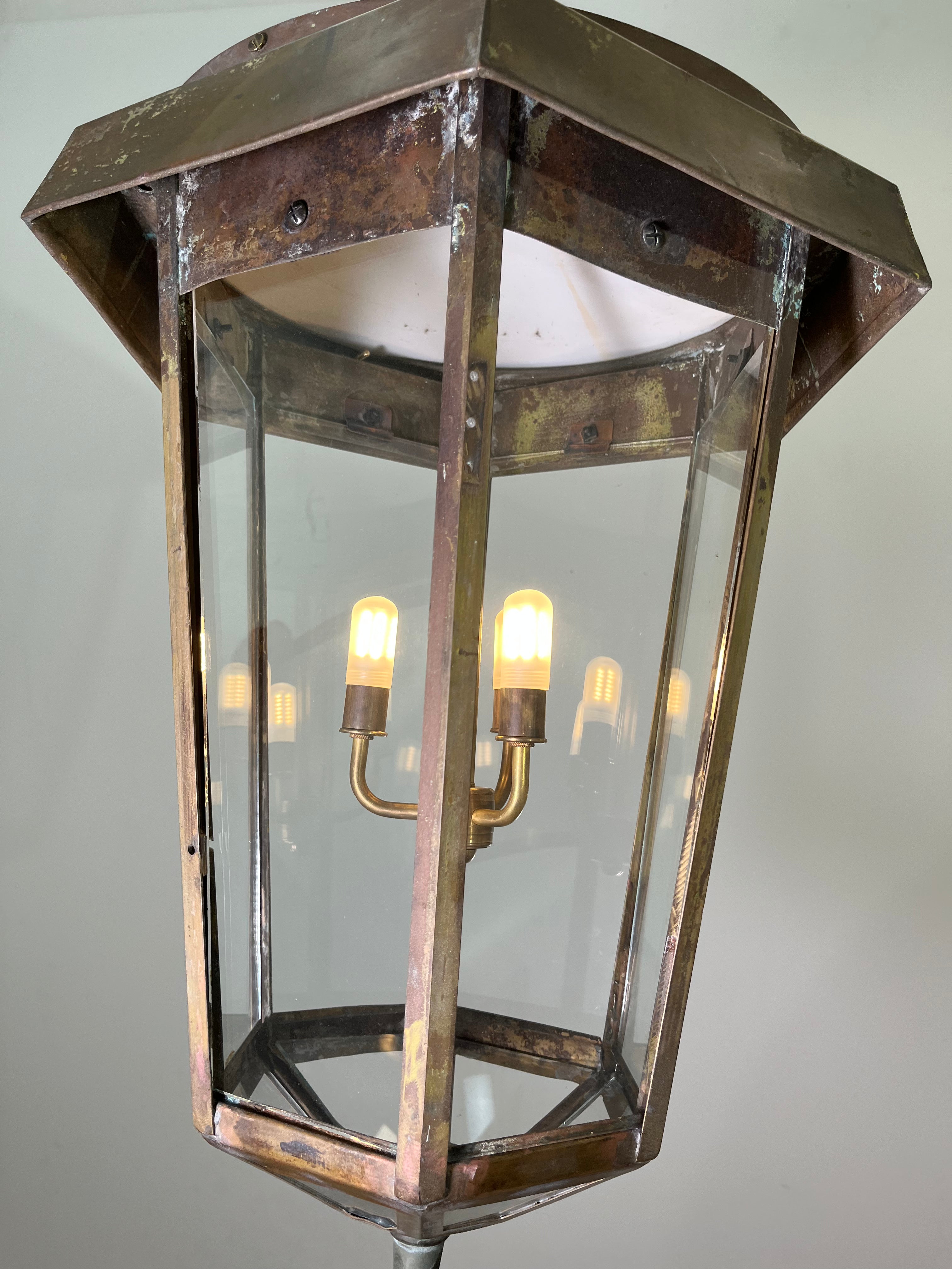 English 19th Century Bronze Lantern