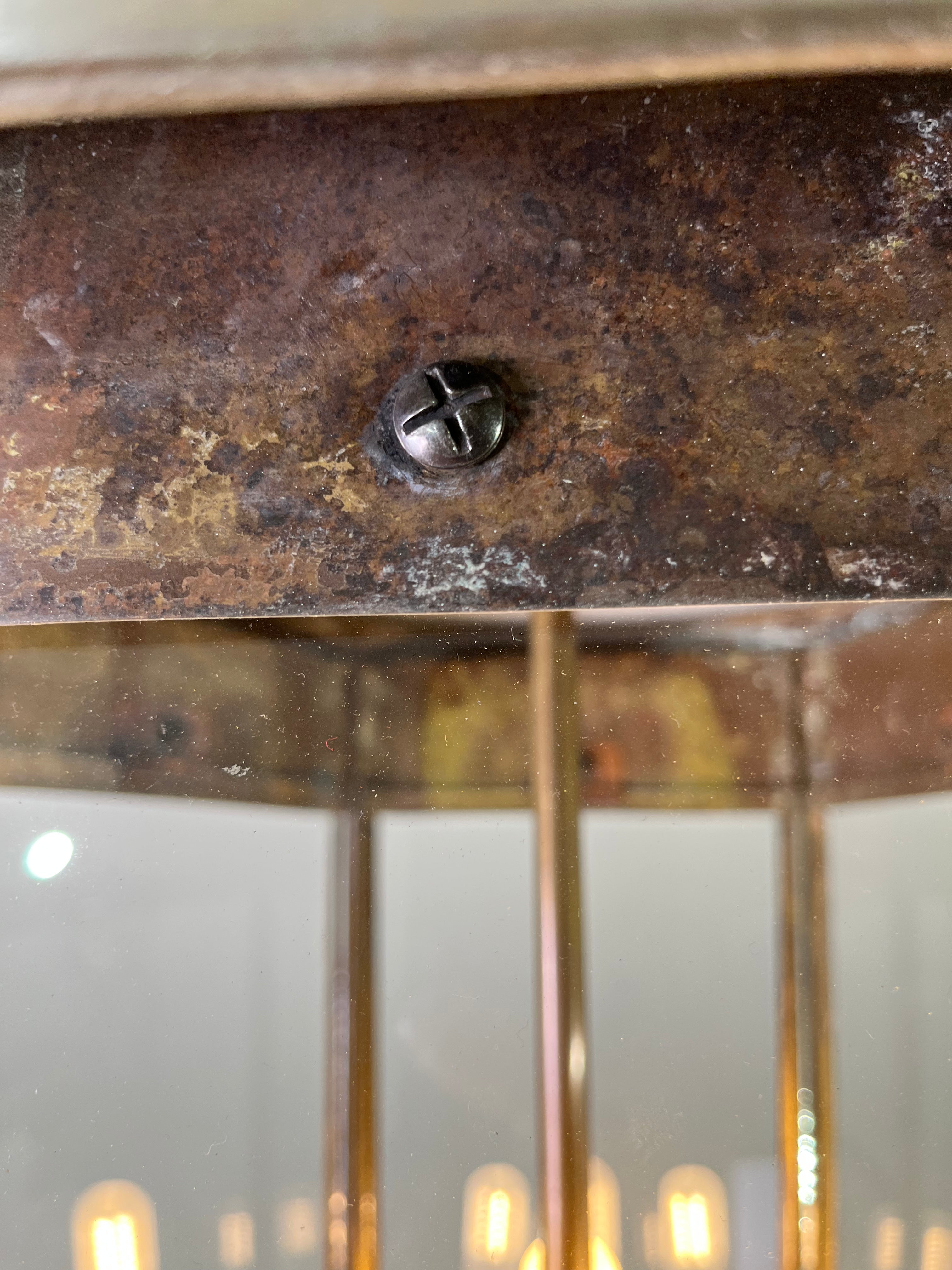 English 19th Century Bronze Lantern