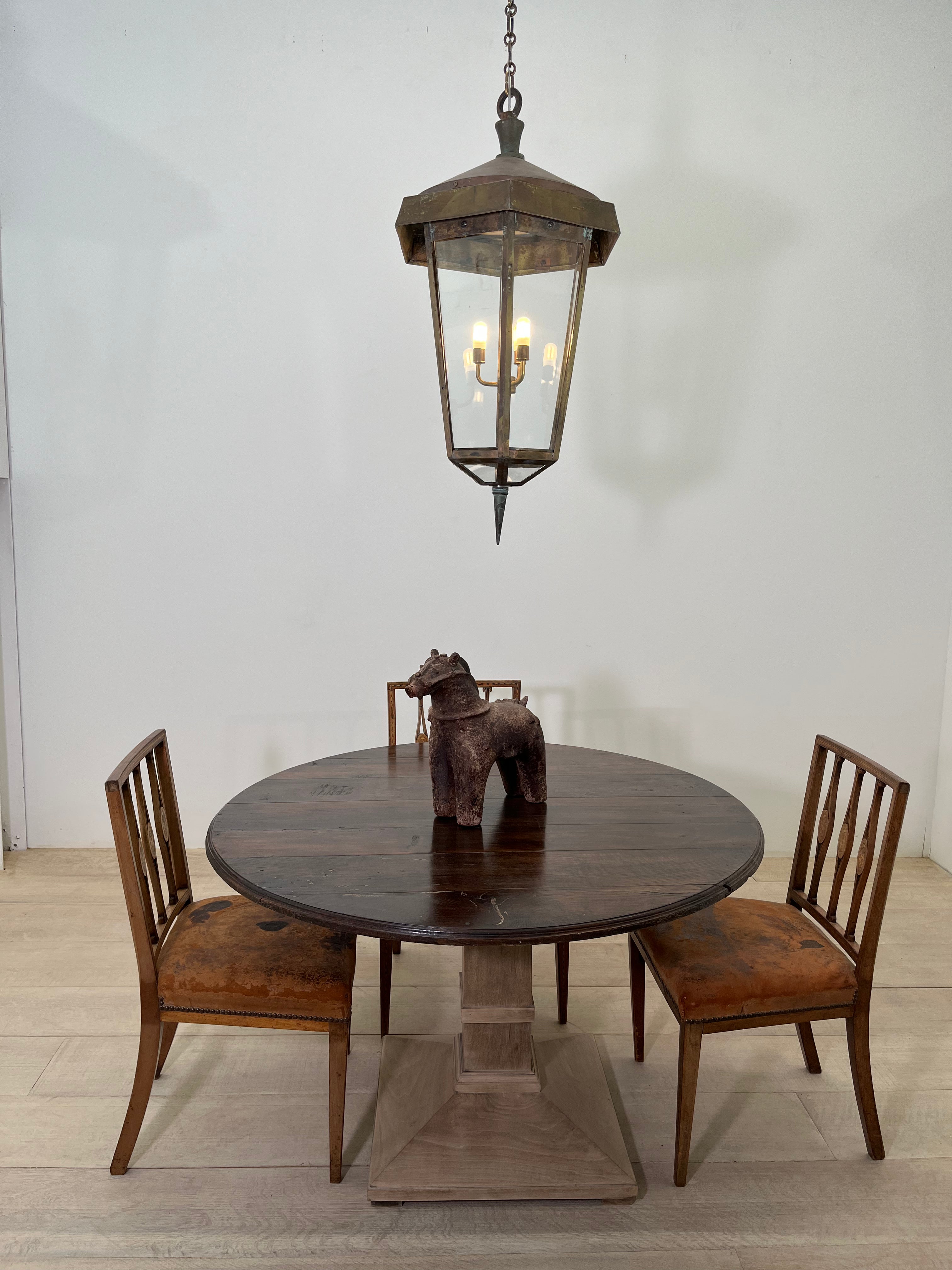 English 19th Century Bronze Lantern