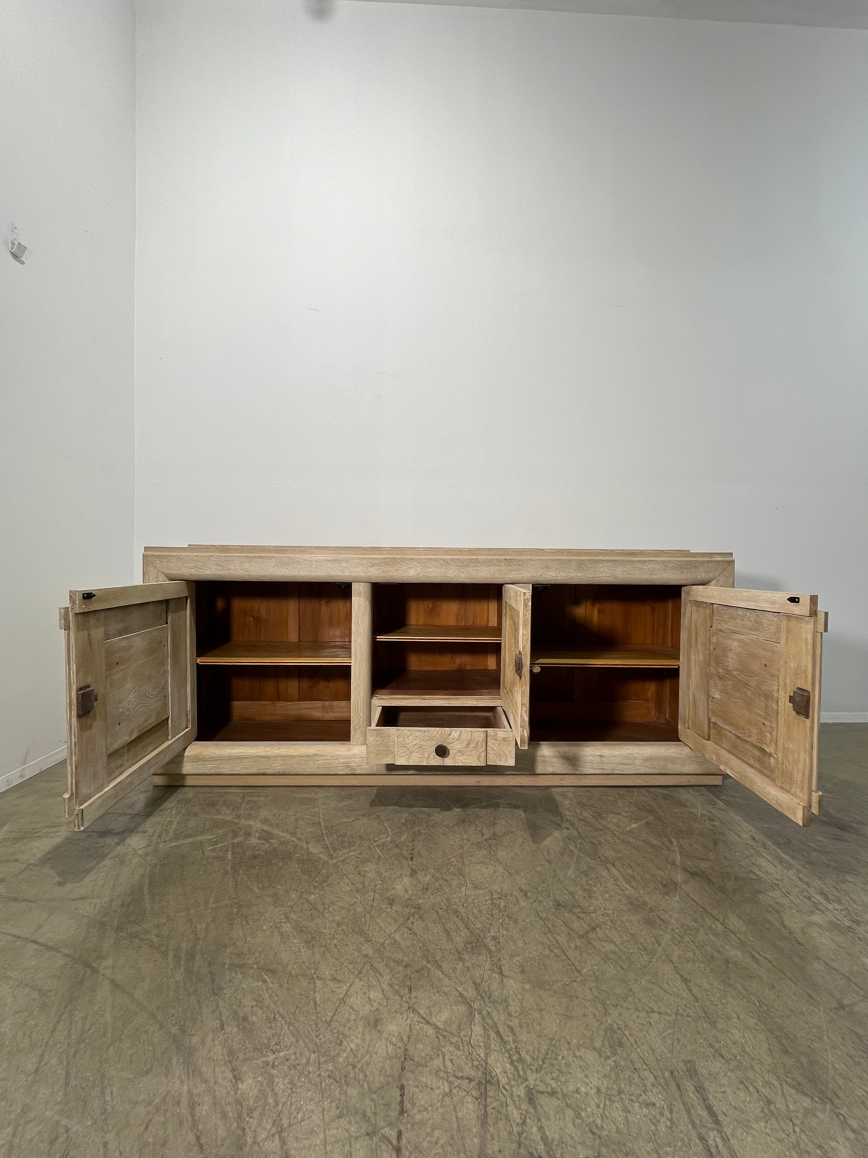 French Cerused Oak 1930's Sideboard