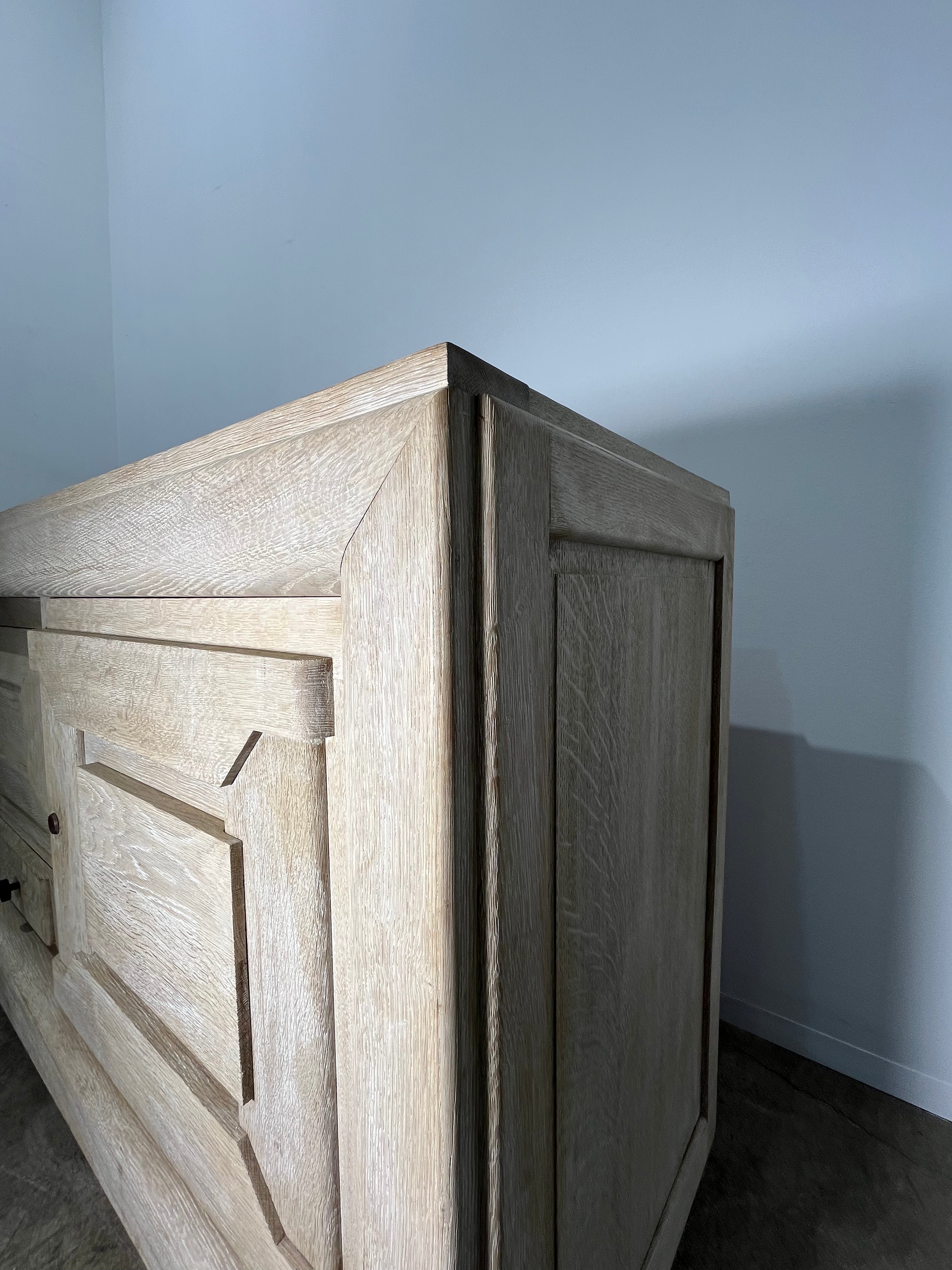 French Cerused Oak 1930's Sideboard