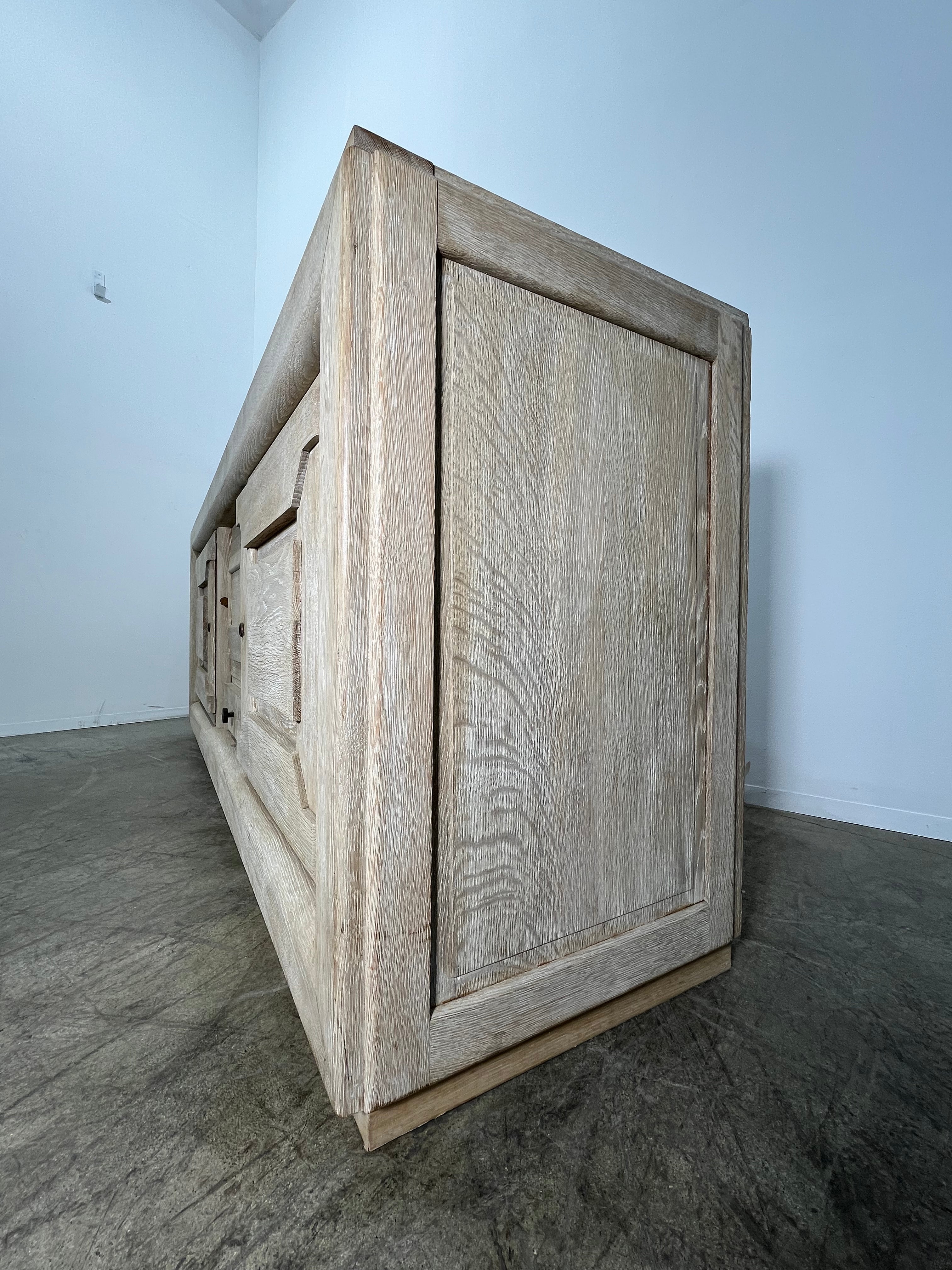 French Cerused Oak 1930's Sideboard